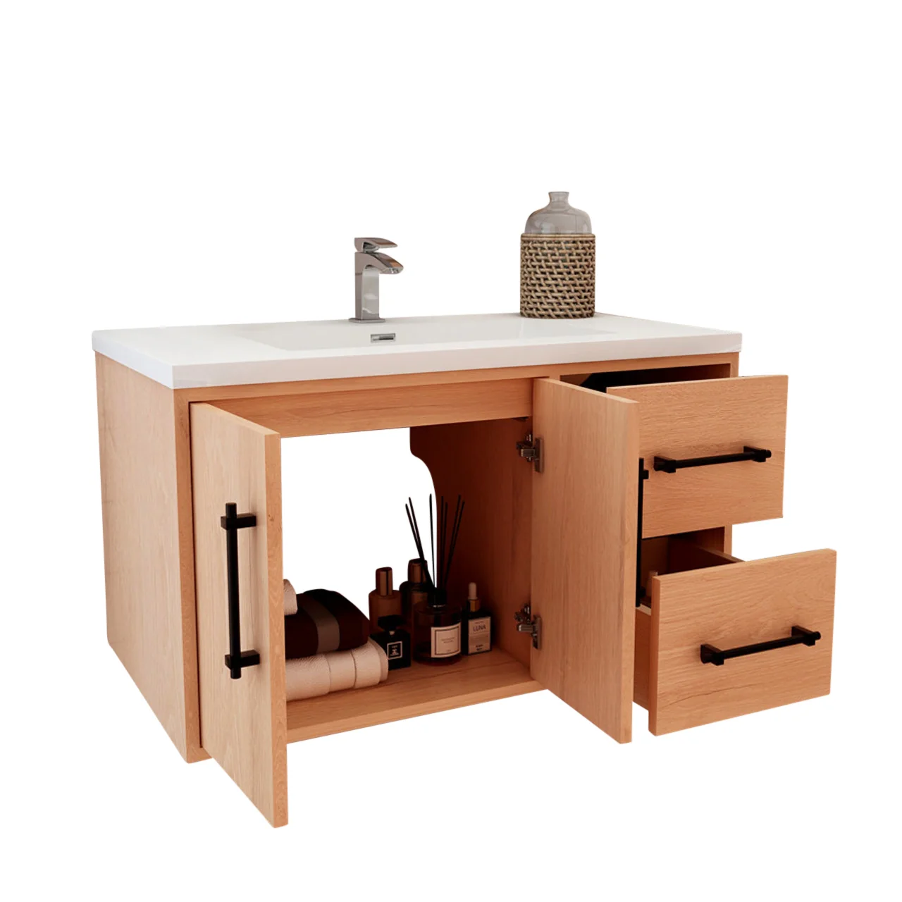 Belgian Floating Vanity (Latest Model) - 2nd Generation (24"-84") 20 Belgian Floating Vanity (Latest Model) - 2nd Generation (24"-84")