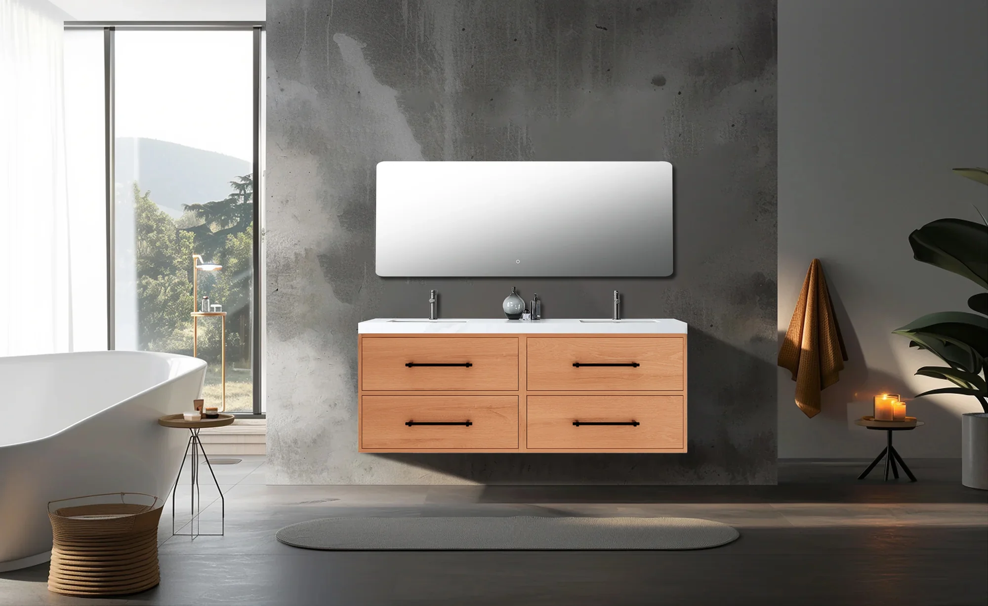 Belgian Floating Vanity (Latest Model) - 2nd Generation (24"-84") 44 Belgian Floating Vanity (Latest Model) - 2nd Generation (24"-84")
