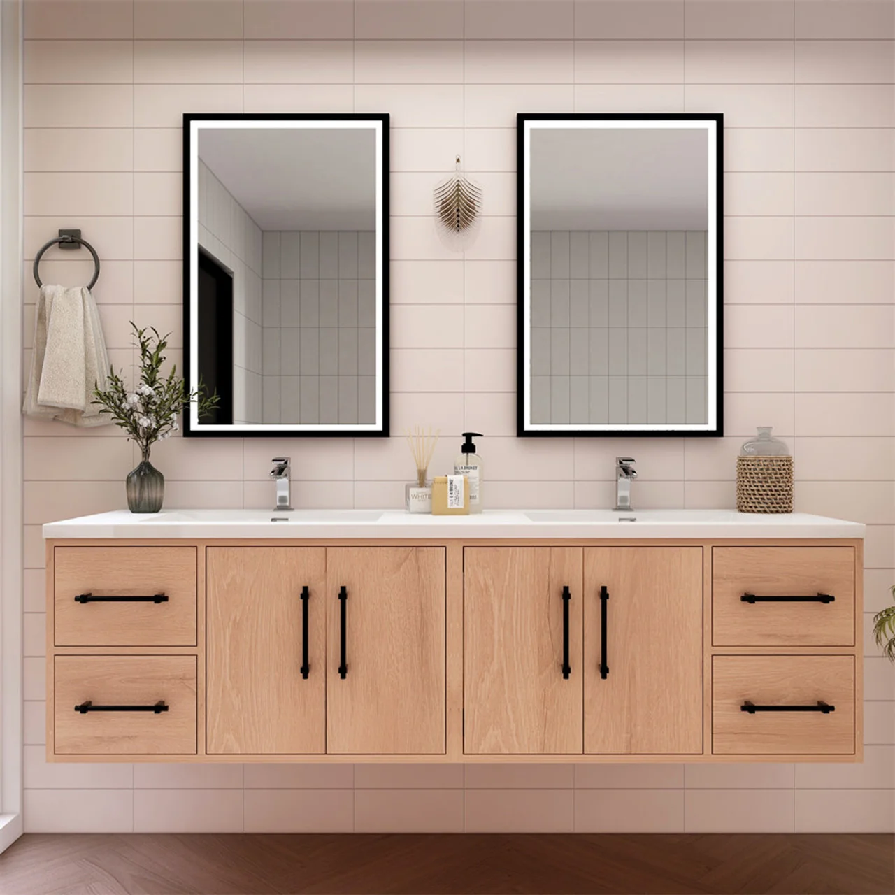 Belgian Floating Vanity (Latest Model) - 2nd Generation (24"-84") 6 Belgian Floating Vanity (Latest Model) - 2nd Generation (24"-84")