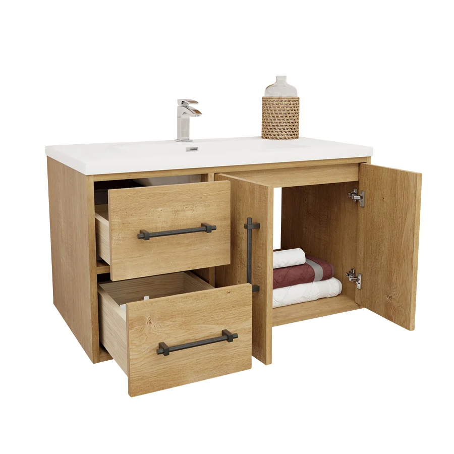 Belgian Floating Vanity (Latest Model) - 2nd Generation (24"-84") 65 Belgian Floating Vanity (Latest Model) - 2nd Generation (24"-84")