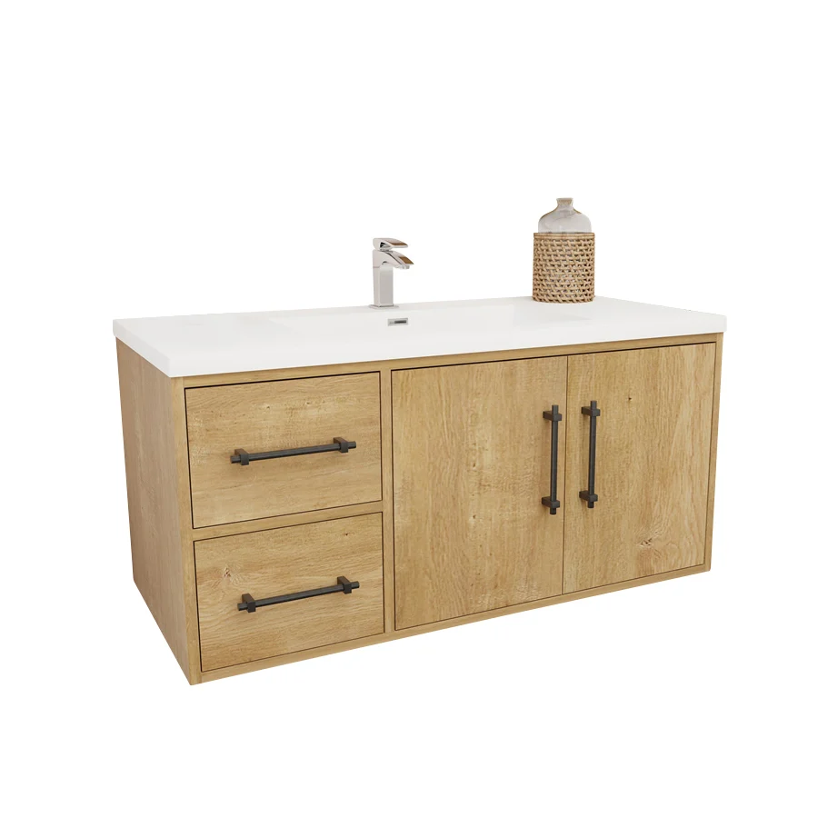 Belgian Floating Vanity (Latest Model) - 2nd Generation (24"-84") 75 Belgian Floating Vanity (Latest Model) - 2nd Generation (24"-84")
