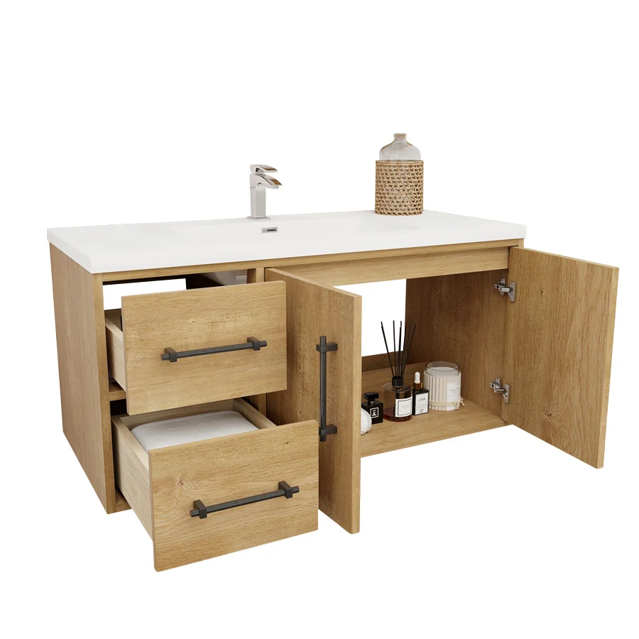 Belgian Floating Vanity (Latest Model) - 2nd Generation (24"-84") 76 Belgian Floating Vanity (Latest Model) - 2nd Generation (24"-84")