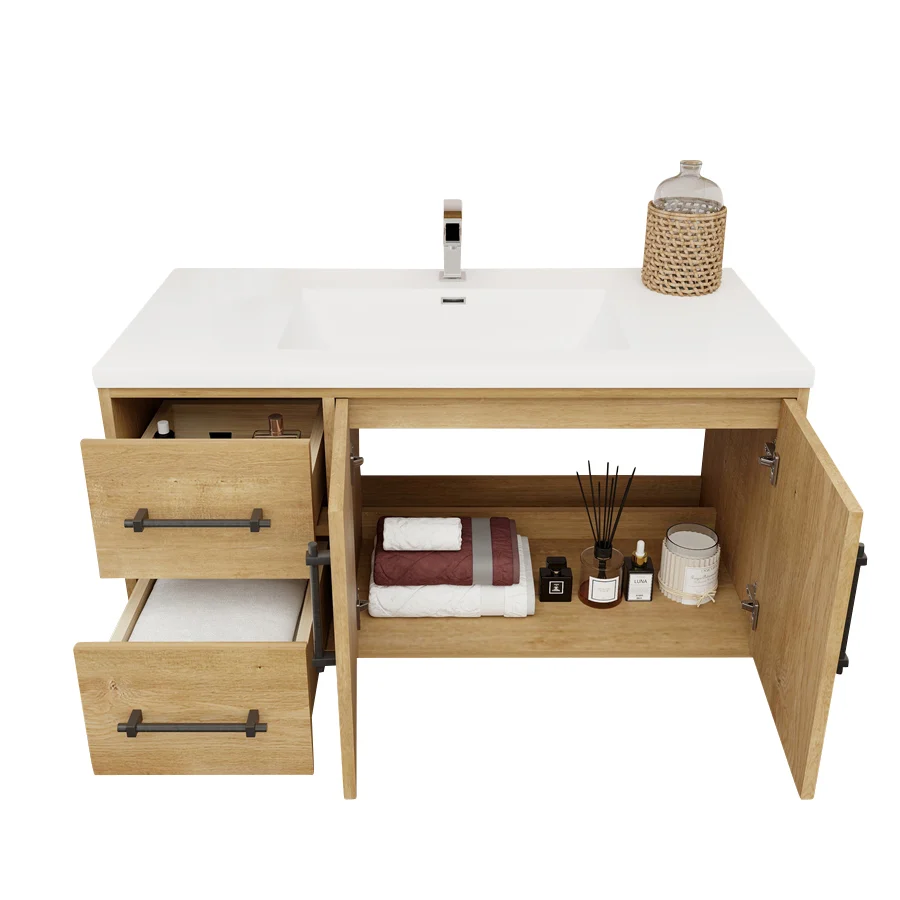 Belgian Floating Vanity (Latest Model) - 2nd Generation (24"-84") 77 Belgian Floating Vanity (Latest Model) - 2nd Generation (24"-84")