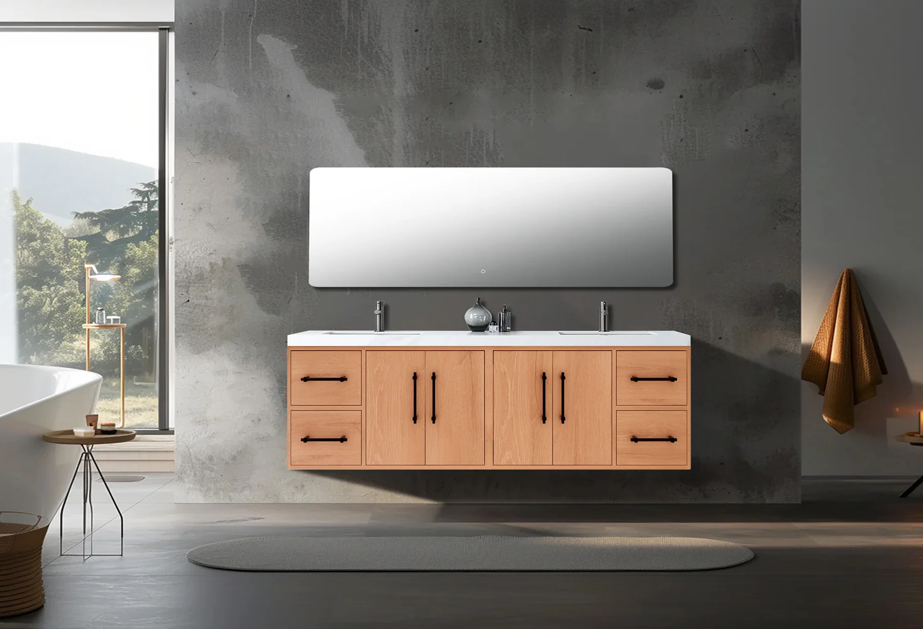 Belgian Floating Vanity (Latest Model) - 2nd Generation (24"-84") 8 Belgian Floating Vanity (Latest Model) - 2nd Generation (24"-84")