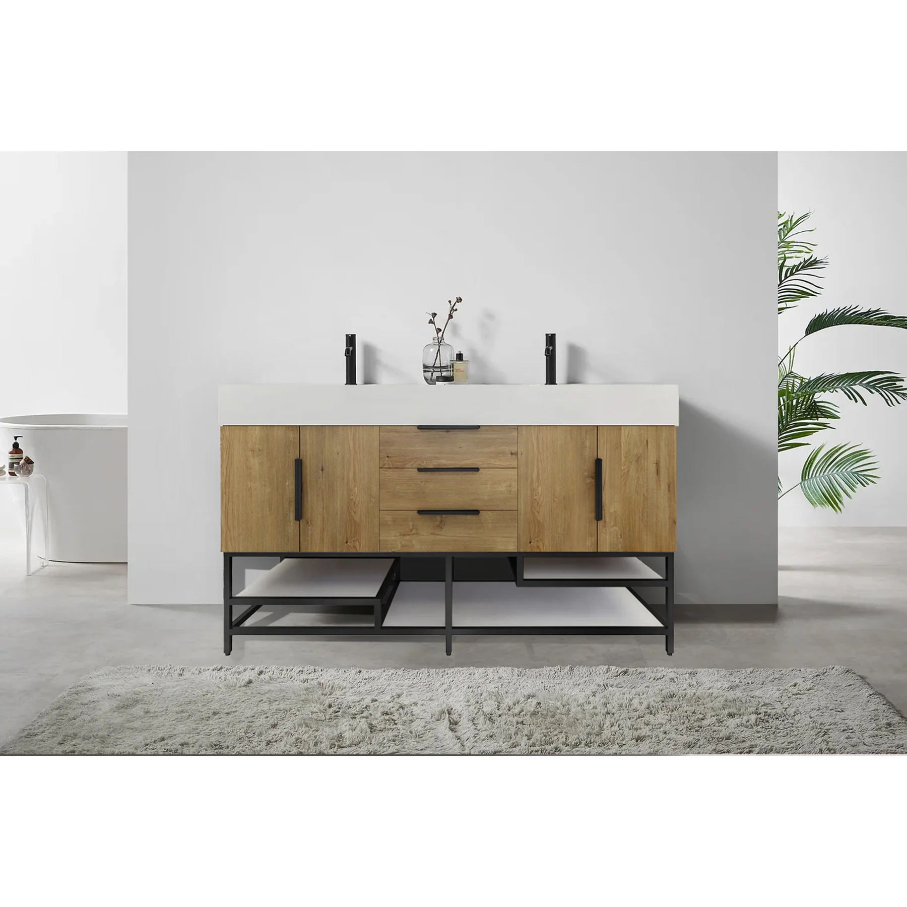Breton Modern Vanity - 2nd Generation (24"-84")