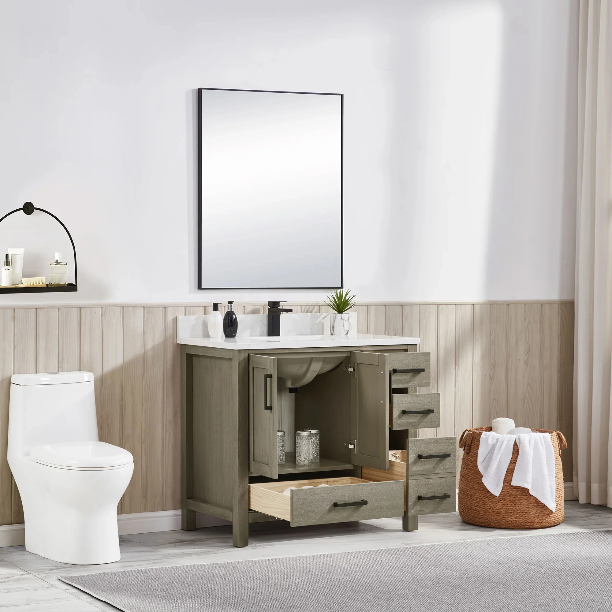 Ligne Forma Bathroom Vanity - Shaker (24"-72") 73 Ligne Forma Bathroom Vanity - Shaker (24"-72")