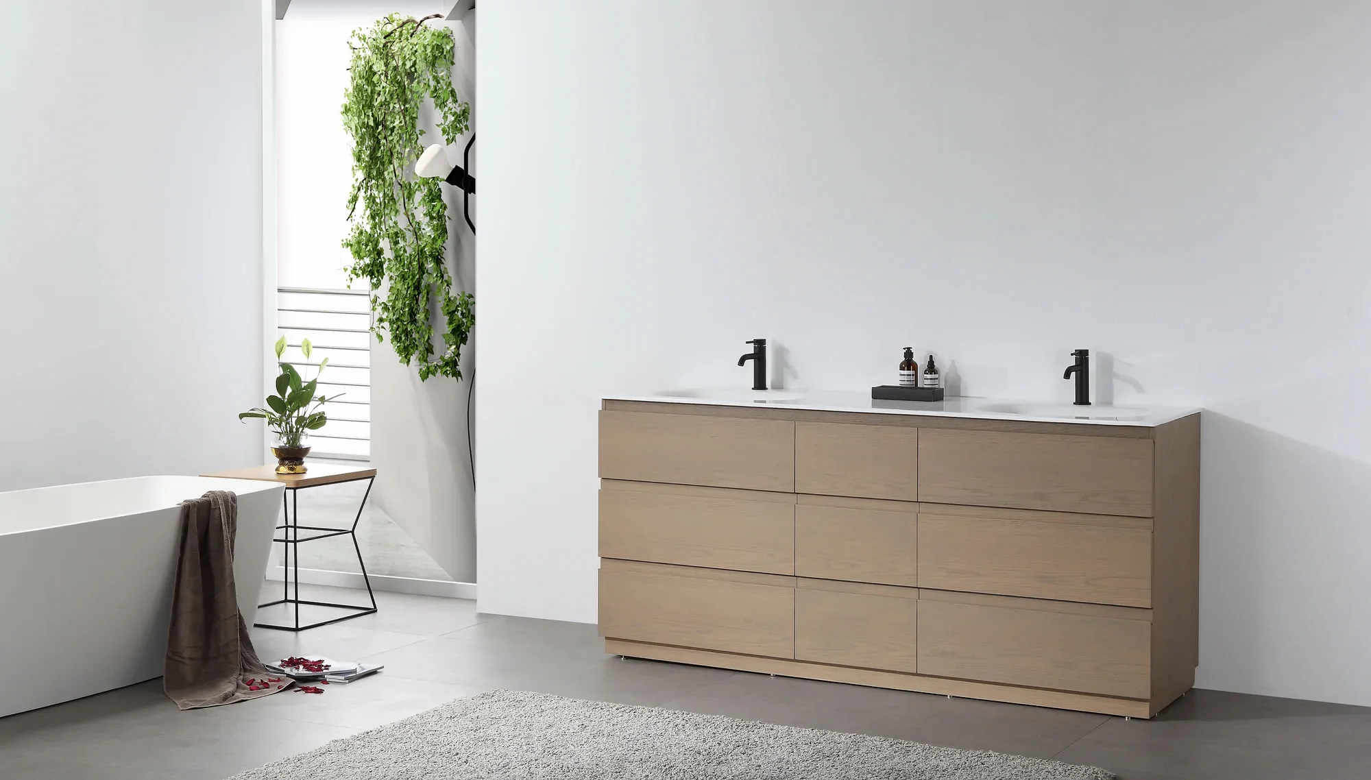 Modena Luxury Vanity (42"-72") 2 Modena Luxury Vanity (42"-72")