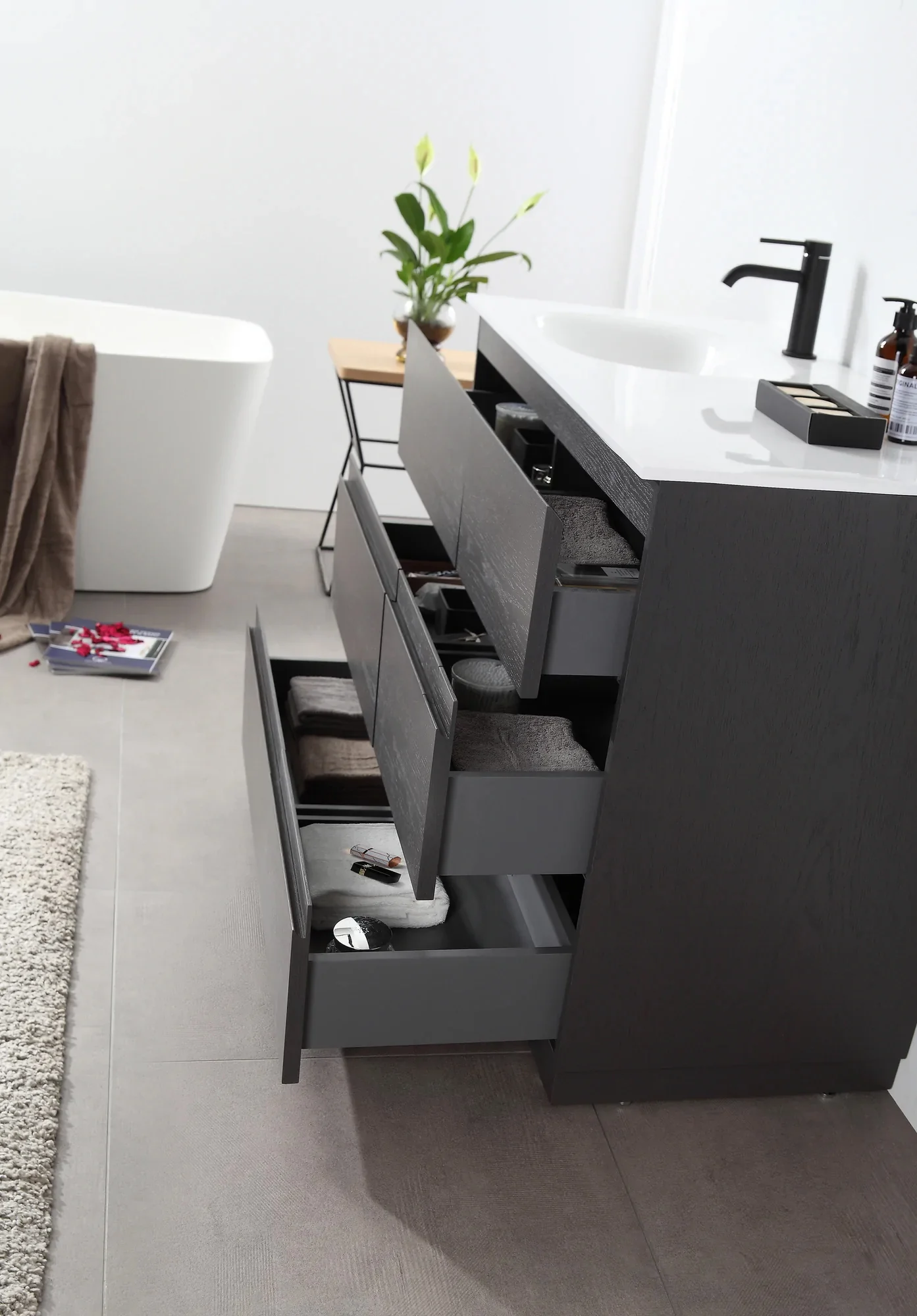 Modena Luxury Vanity (42"-72") 36 Modena Luxury Vanity (42"-72")