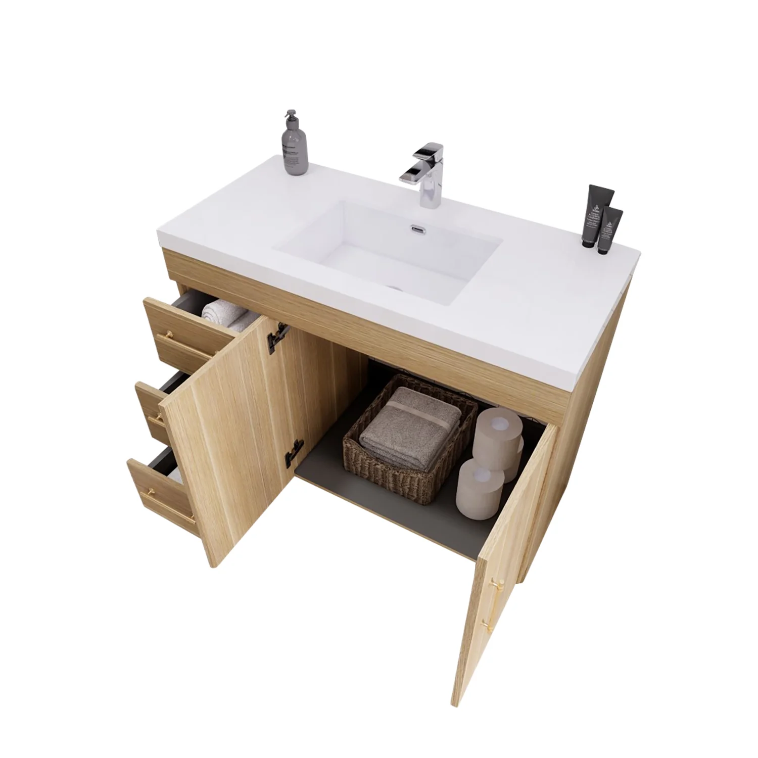 Belgian Bathroom Vanity (24"-84")