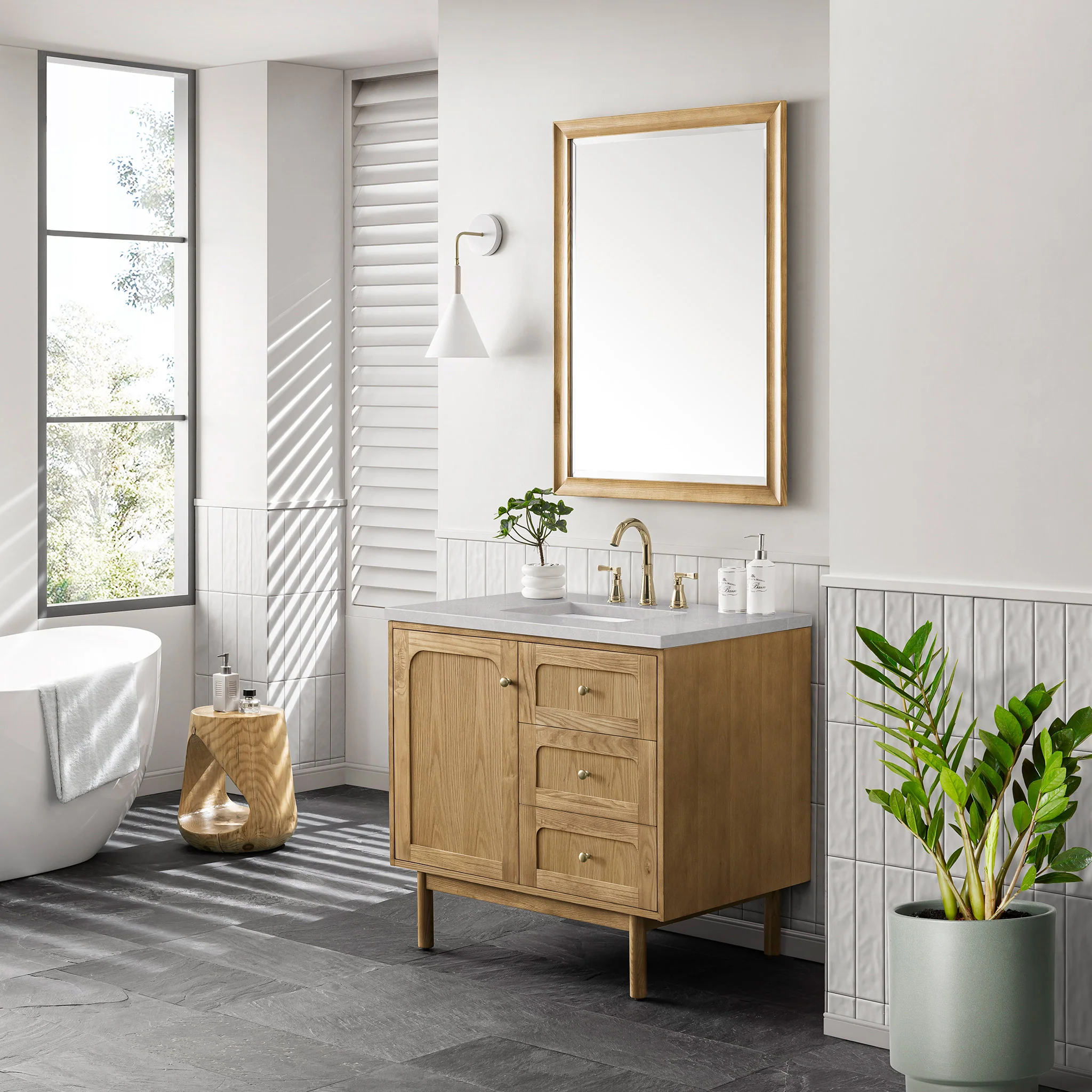 Essen Mid-Century Bathroom Vanity (30"-72") 100 Essen Mid-Century Bathroom Vanity (30"-72")
