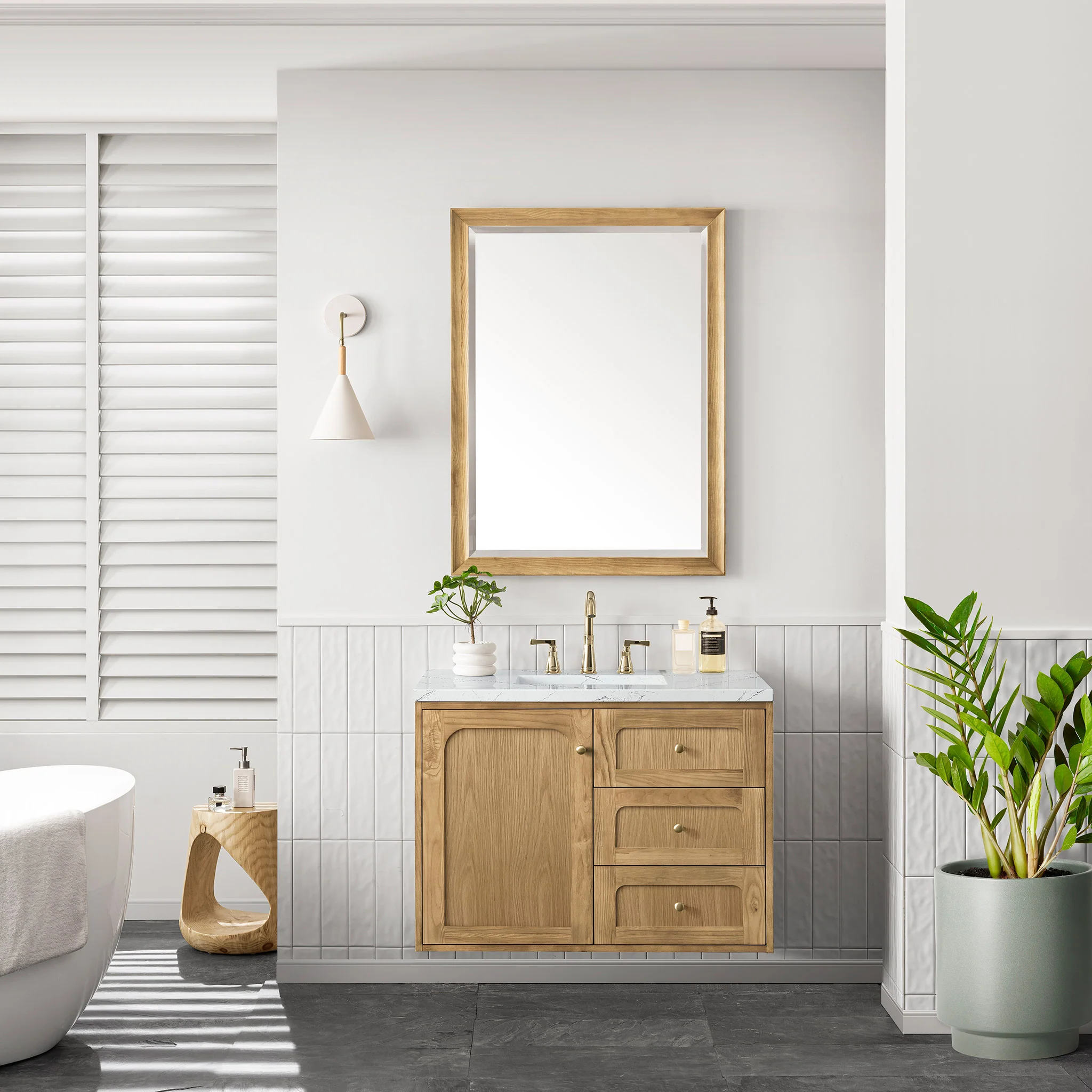 Essen Mid-Century Bathroom Vanity (30"-72") 104 Essen Mid-Century Bathroom Vanity (30"-72")