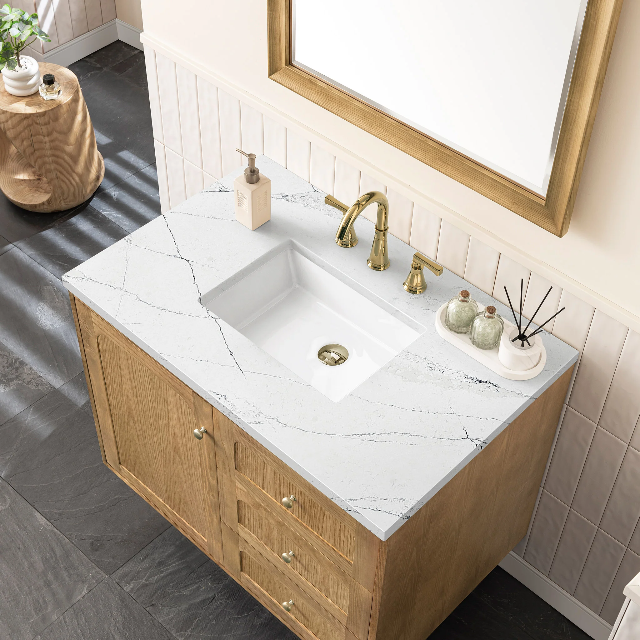 Essen Mid-Century Bathroom Vanity (30"-72") 105 Essen Mid-Century Bathroom Vanity (30"-72")