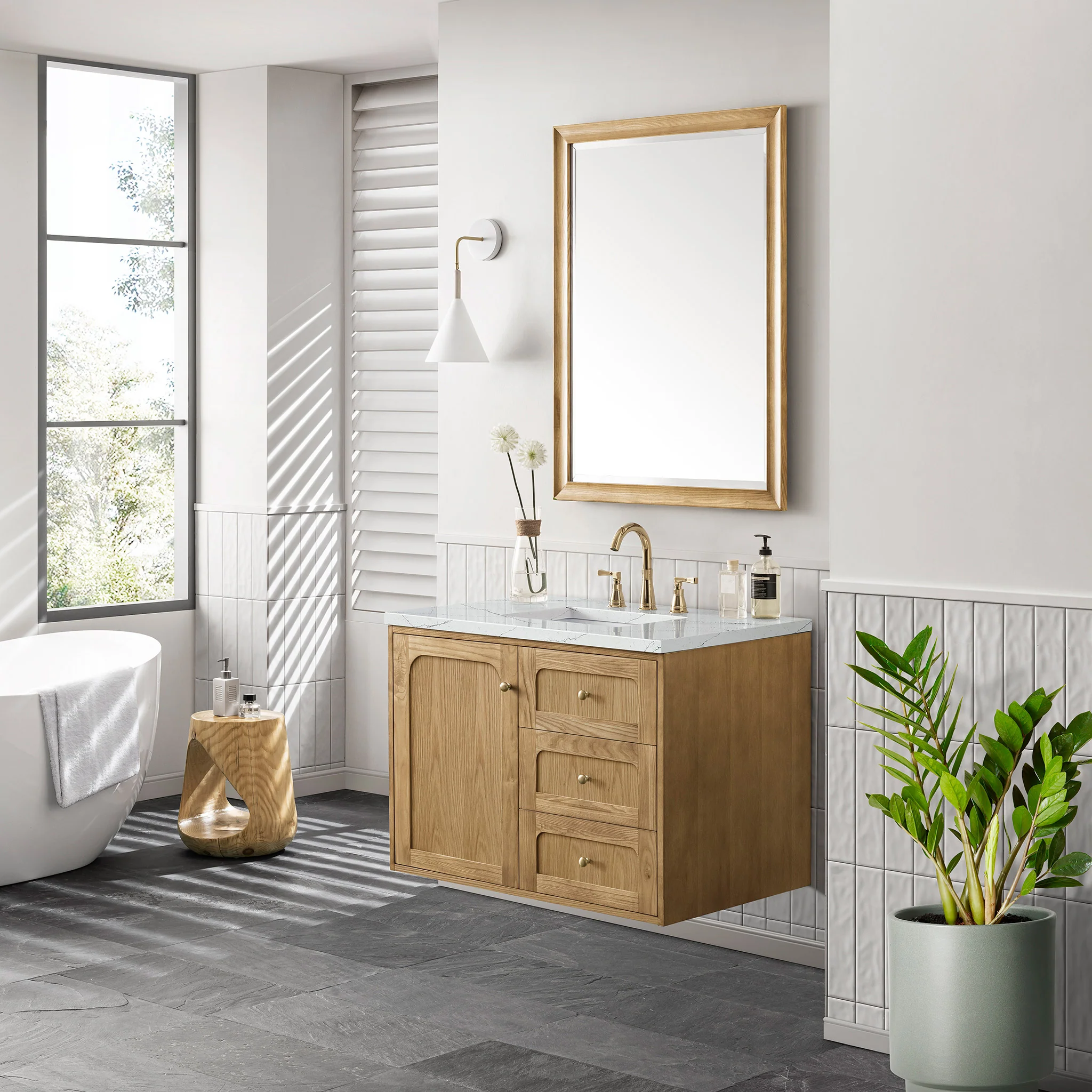 Essen Mid-Century Bathroom Vanity (30"-72") 106 Essen Mid-Century Bathroom Vanity (30"-72")