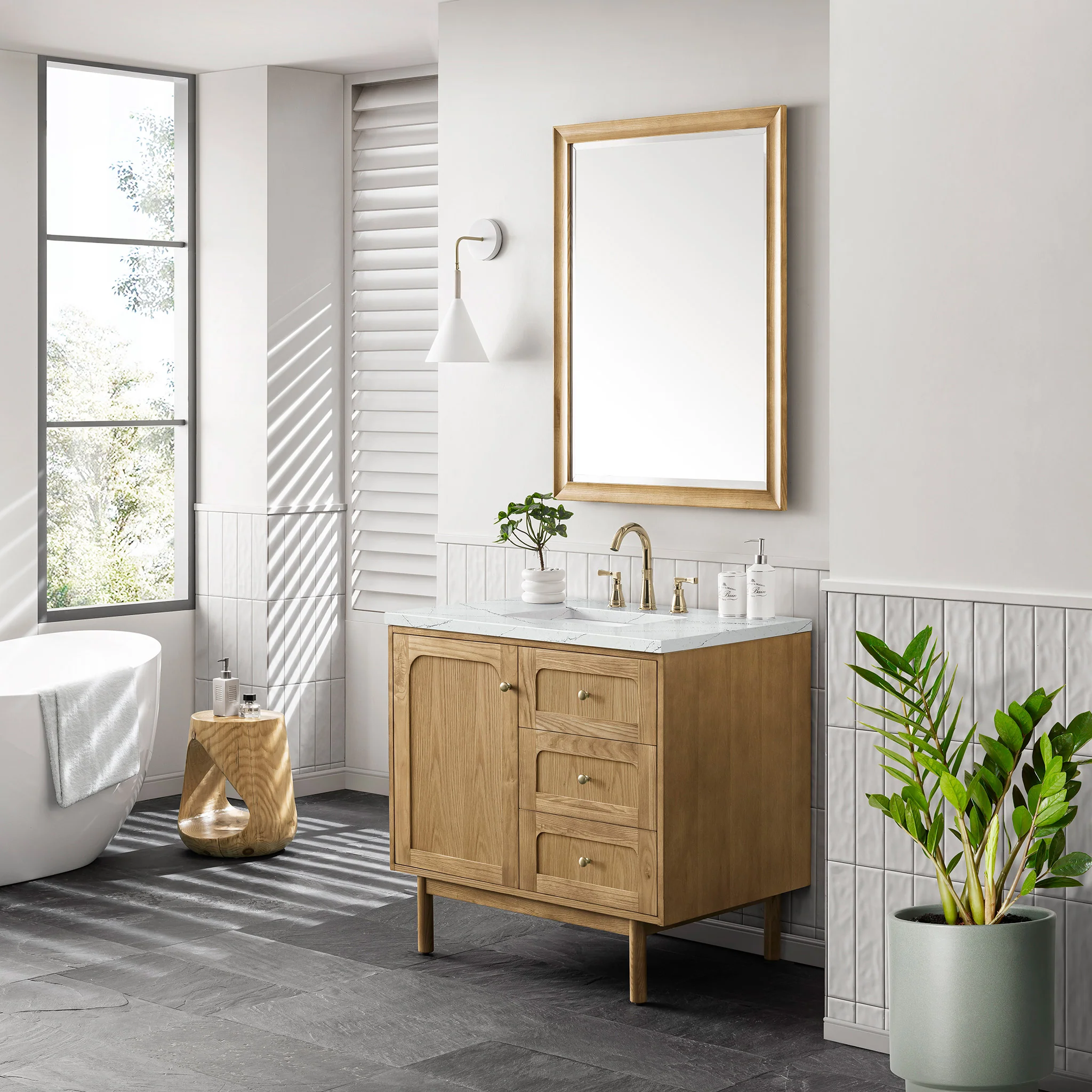 Essen Mid-Century Bathroom Vanity (30"-72") 108 Essen Mid-Century Bathroom Vanity (30"-72")