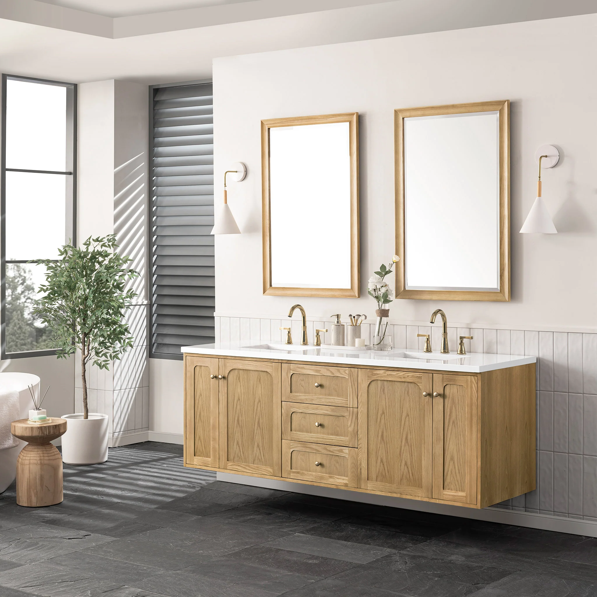 Essen Mid-Century Bathroom Vanity (30"-72") 12 Essen Mid-Century Bathroom Vanity (30"-72")