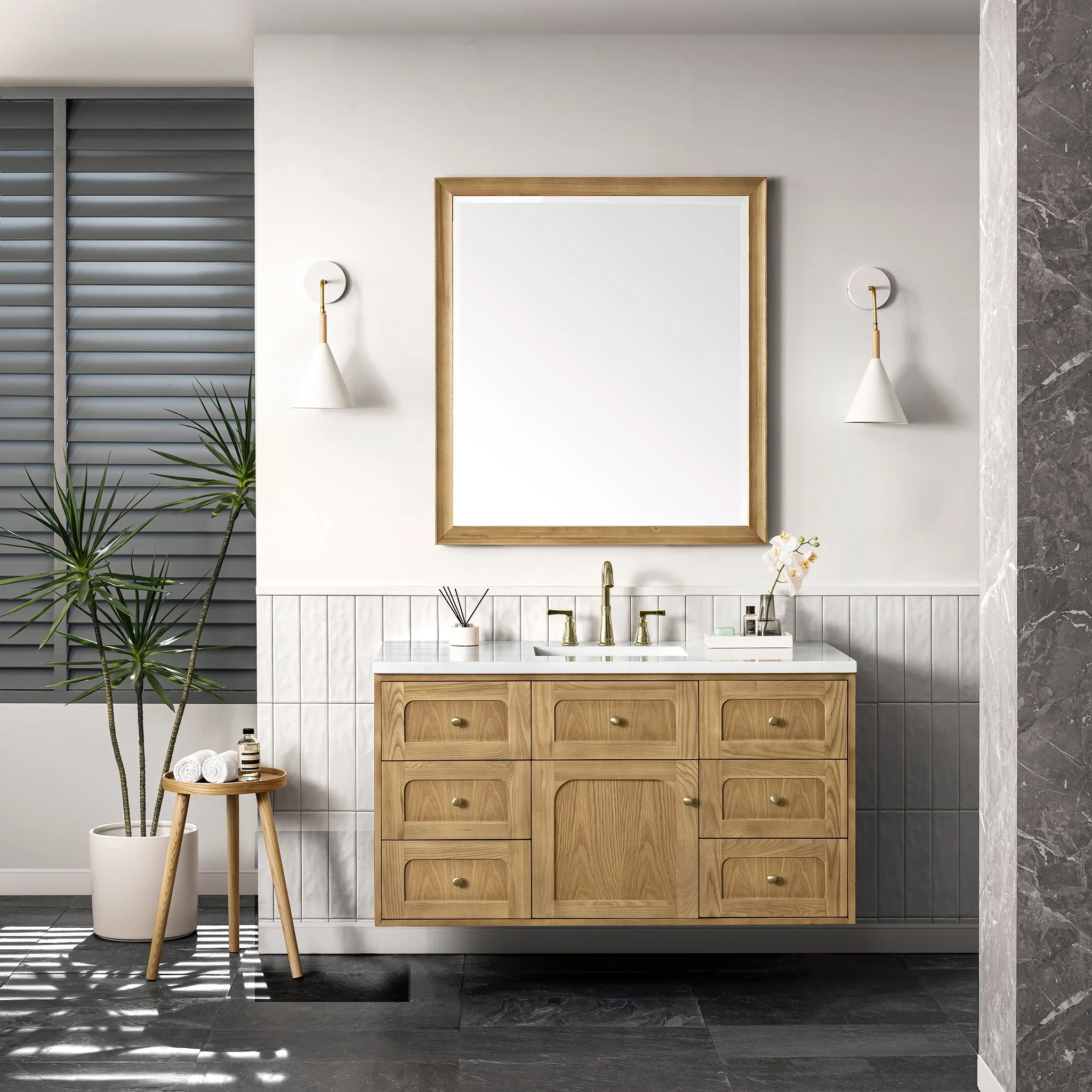 Essen Mid-Century Bathroom Vanity (30"-72") 127 Essen Mid-Century Bathroom Vanity (30"-72")
