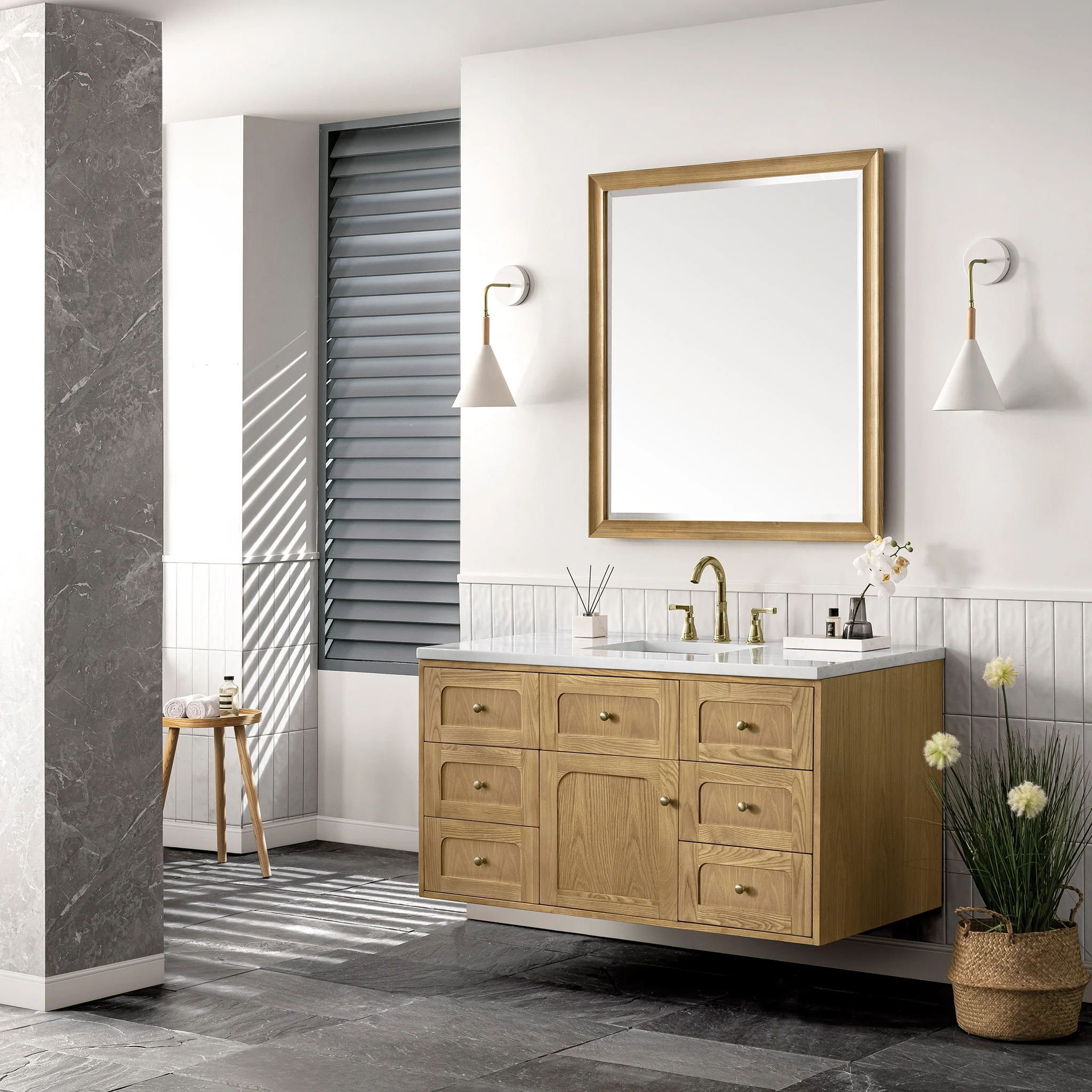 Essen Mid-Century Bathroom Vanity (30"-72") 129 Essen Mid-Century Bathroom Vanity (30"-72")