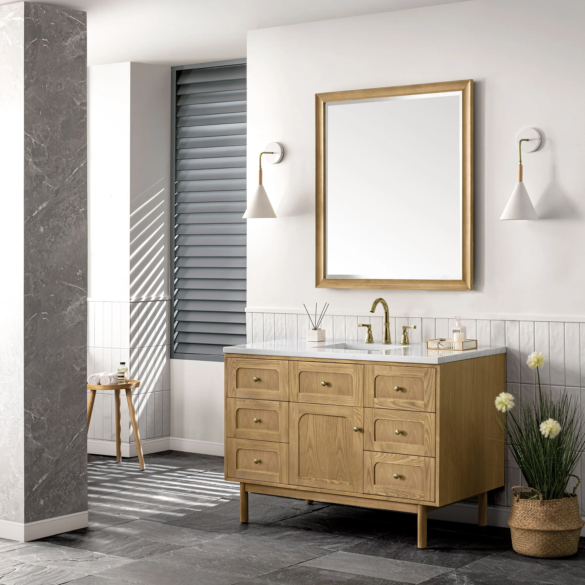 Essen Mid-Century Bathroom Vanity (30"-72") 132 Essen Mid-Century Bathroom Vanity (30"-72")