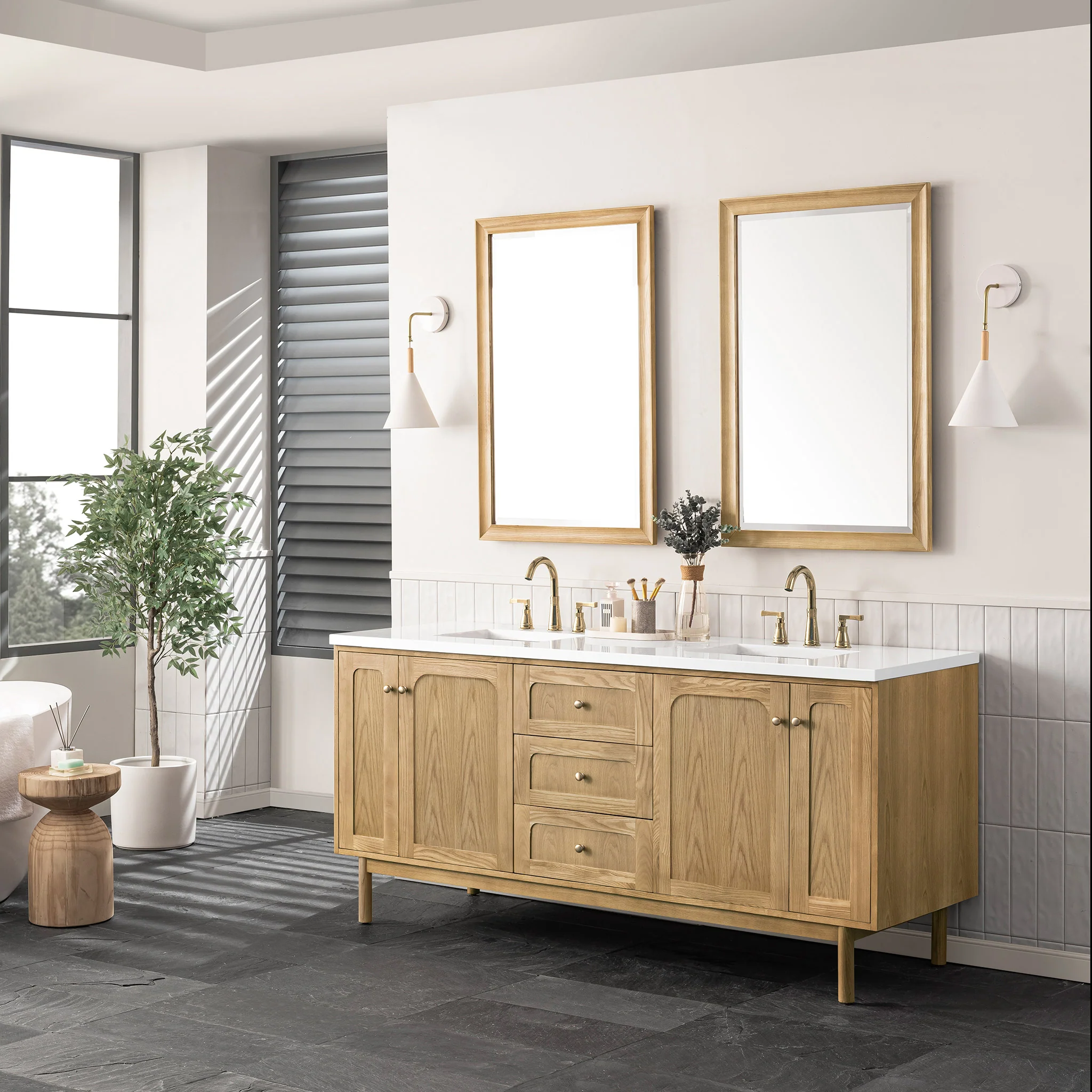 Essen Mid-Century Bathroom Vanity (30"-72") 14 Essen Mid-Century Bathroom Vanity (30"-72")