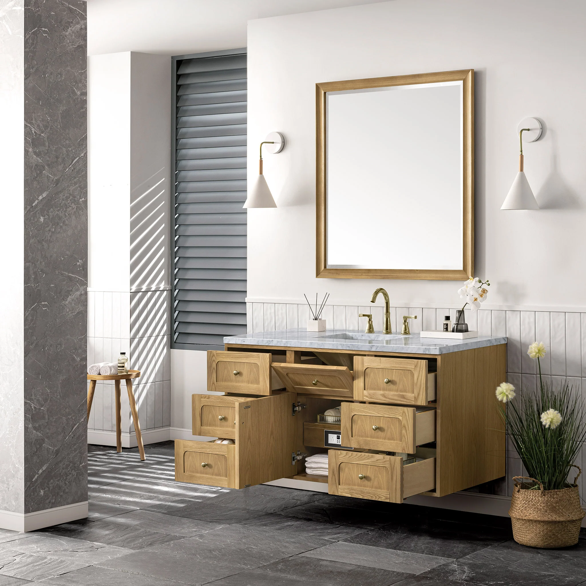 Essen Mid-Century Bathroom Vanity (30"-72") 140 Essen Mid-Century Bathroom Vanity (30"-72")