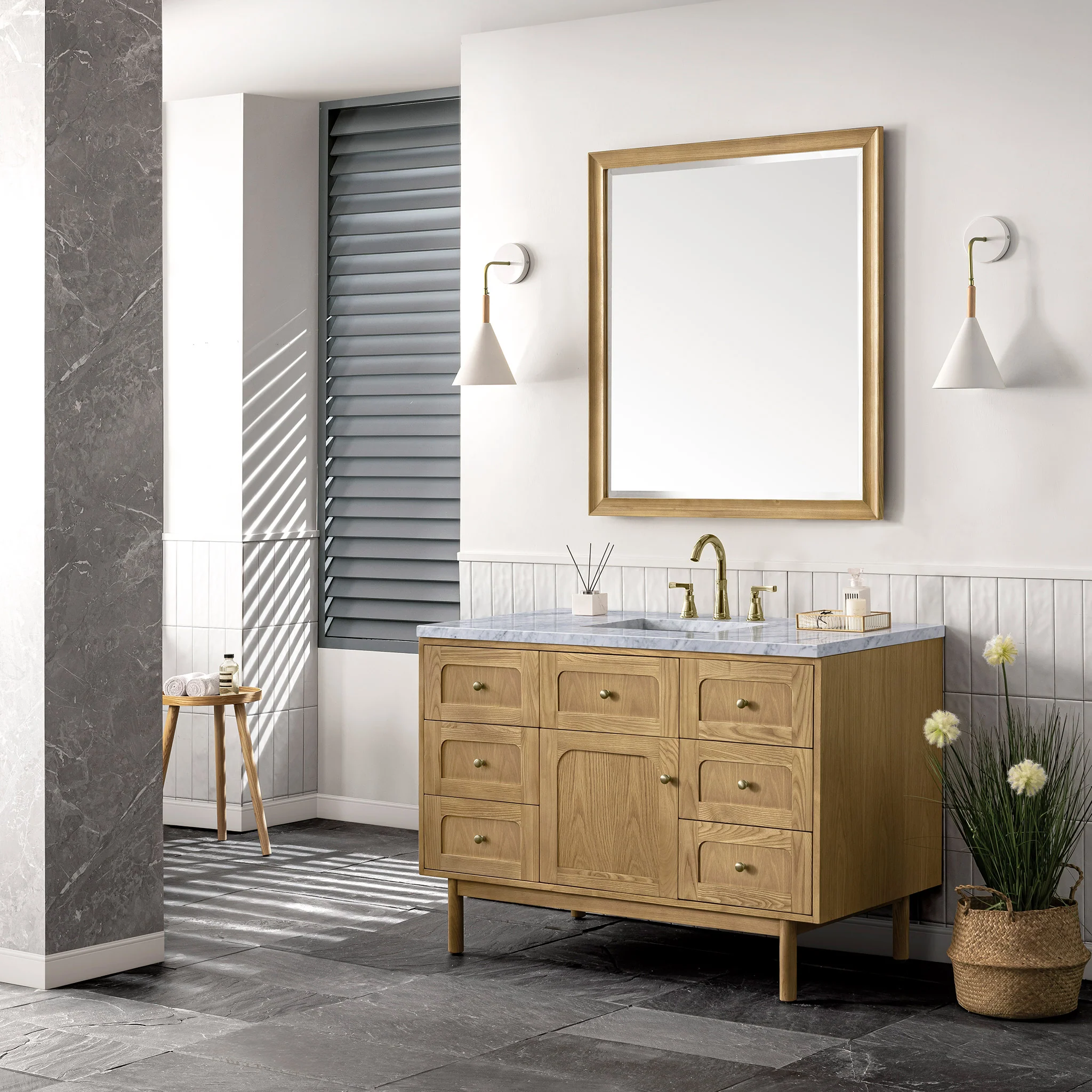 Essen Mid-Century Bathroom Vanity (30"-72") 142 Essen Mid-Century Bathroom Vanity (30"-72")