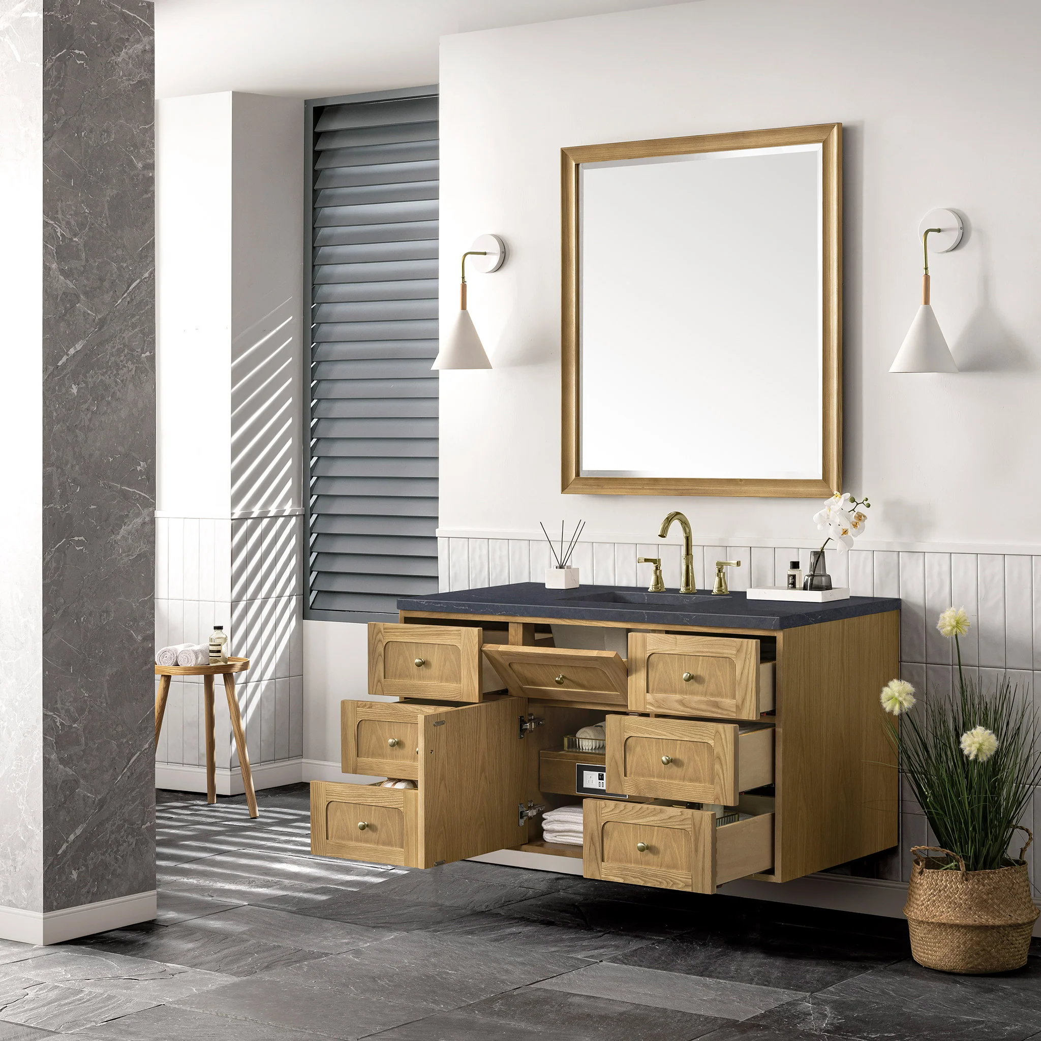 Essen Mid-Century Bathroom Vanity (30"-72") 151 Essen Mid-Century Bathroom Vanity (30"-72")