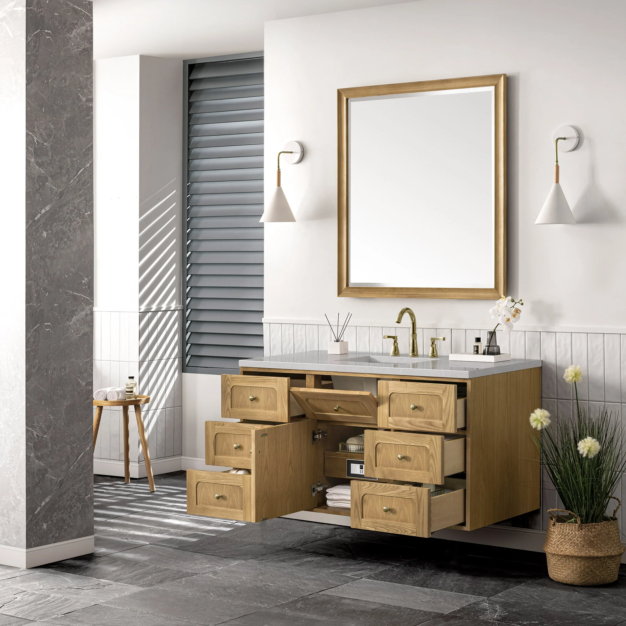 Essen Mid-Century Bathroom Vanity (30"-72") 162 Essen Mid-Century Bathroom Vanity (30"-72")