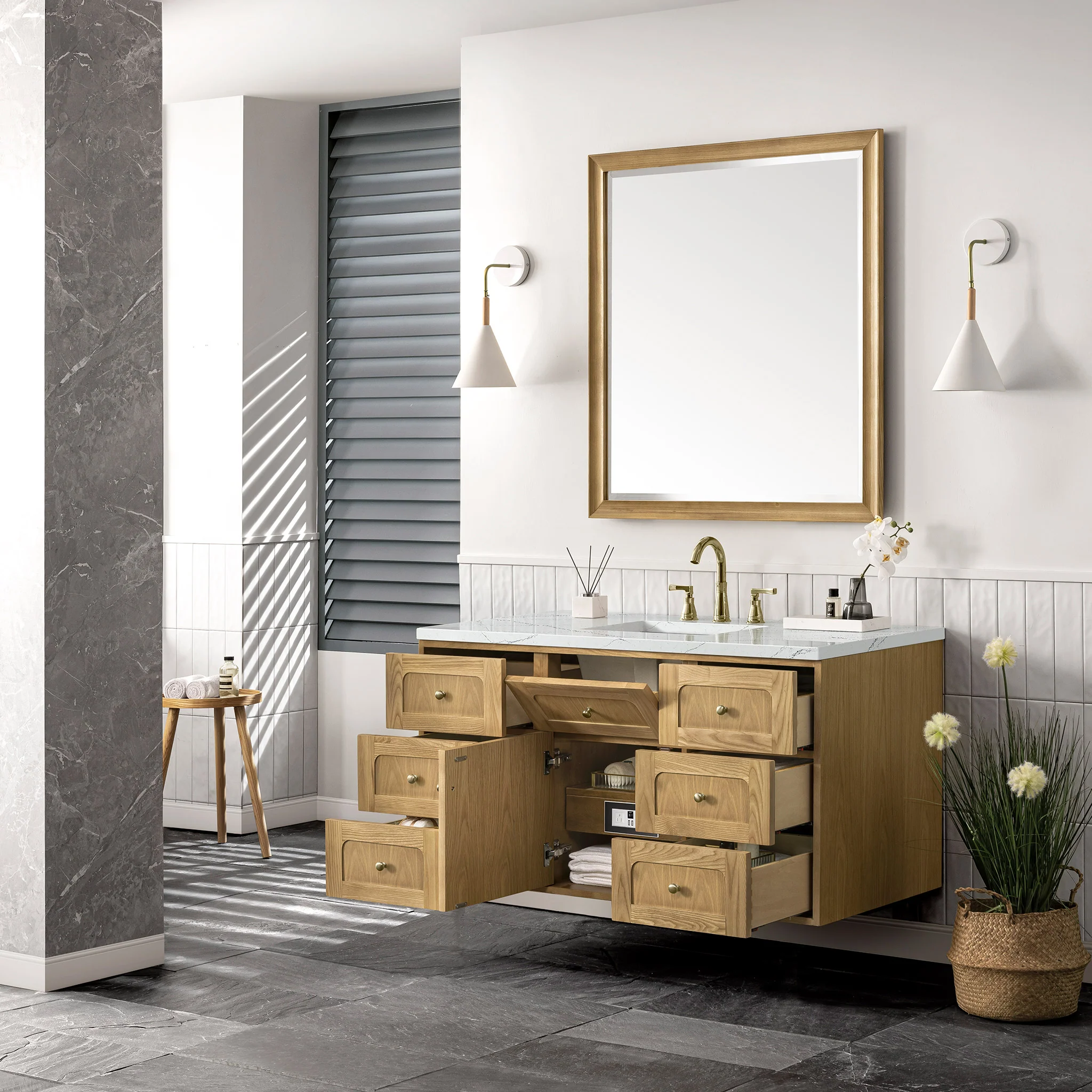 Essen Mid-Century Bathroom Vanity (30"-72") 173 Essen Mid-Century Bathroom Vanity (30"-72")