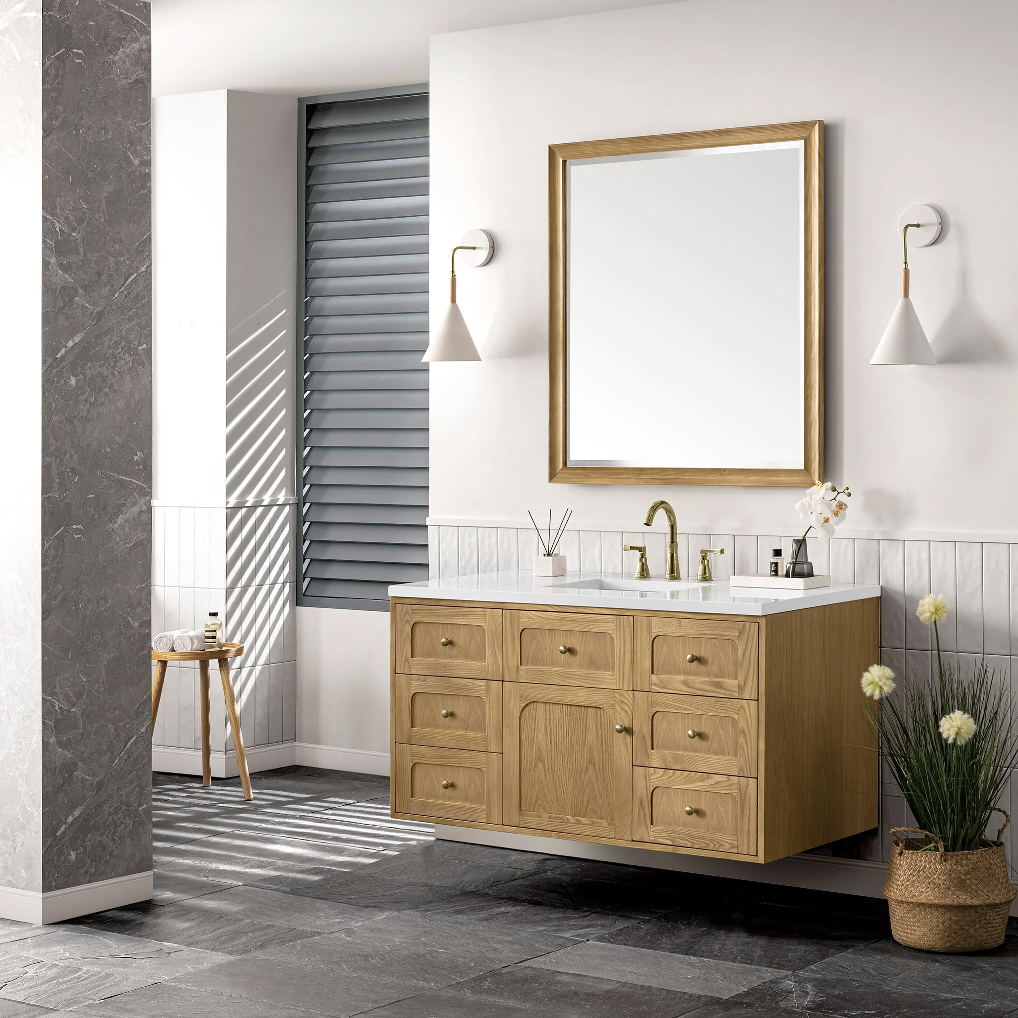 Essen Mid-Century Bathroom Vanity (30"-72") 185 Essen Mid-Century Bathroom Vanity (30"-72")