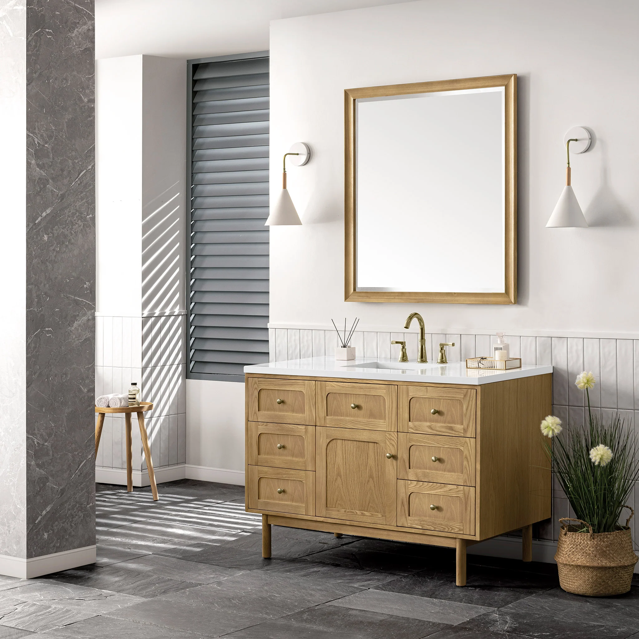 Essen Mid-Century Bathroom Vanity (30"-72") 187 Essen Mid-Century Bathroom Vanity (30"-72")