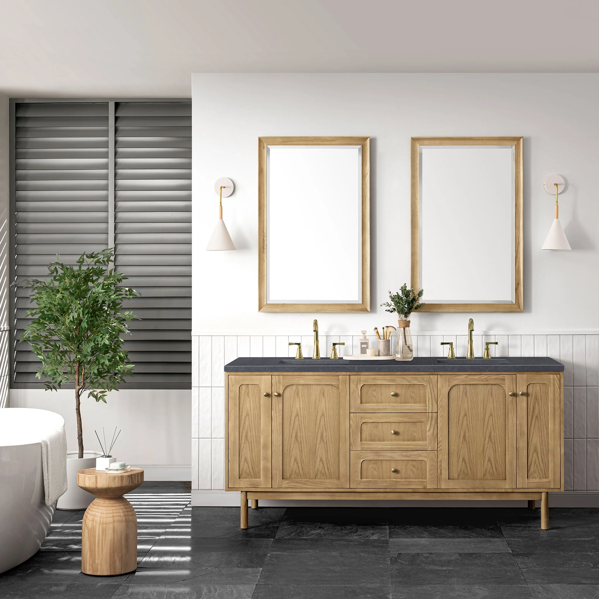 Essen Mid-Century Bathroom Vanity (30"-72") 216 Essen Mid-Century Bathroom Vanity (30"-72")
