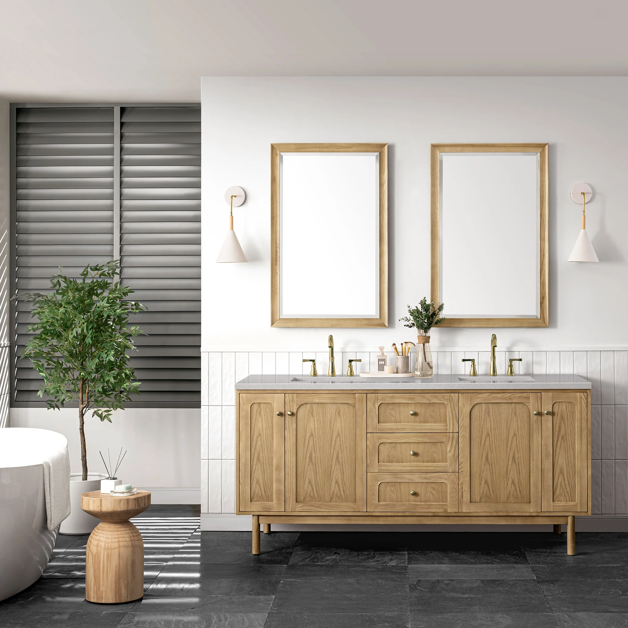 Essen Mid-Century Bathroom Vanity (30"-72") 226 Essen Mid-Century Bathroom Vanity (30"-72")