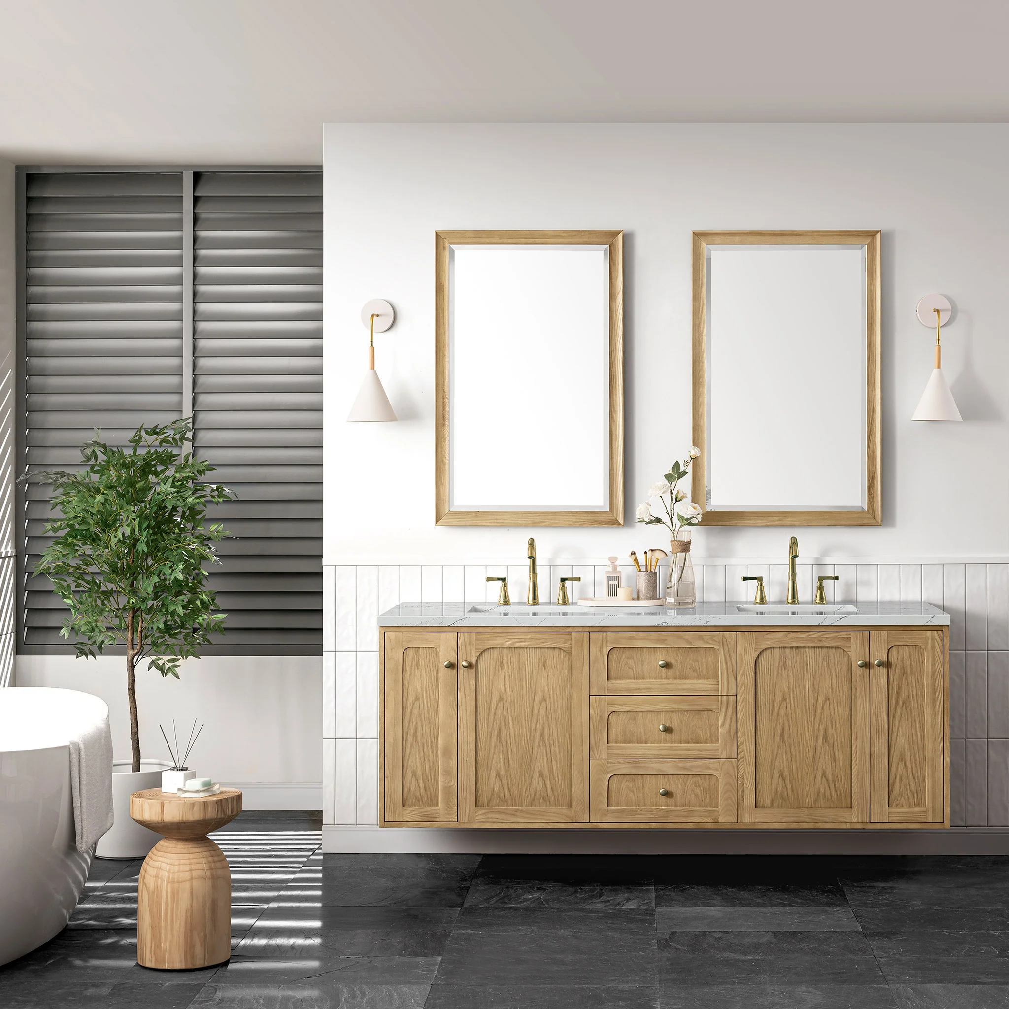Essen Mid-Century Bathroom Vanity (30"-72") 232 Essen Mid-Century Bathroom Vanity (30"-72")
