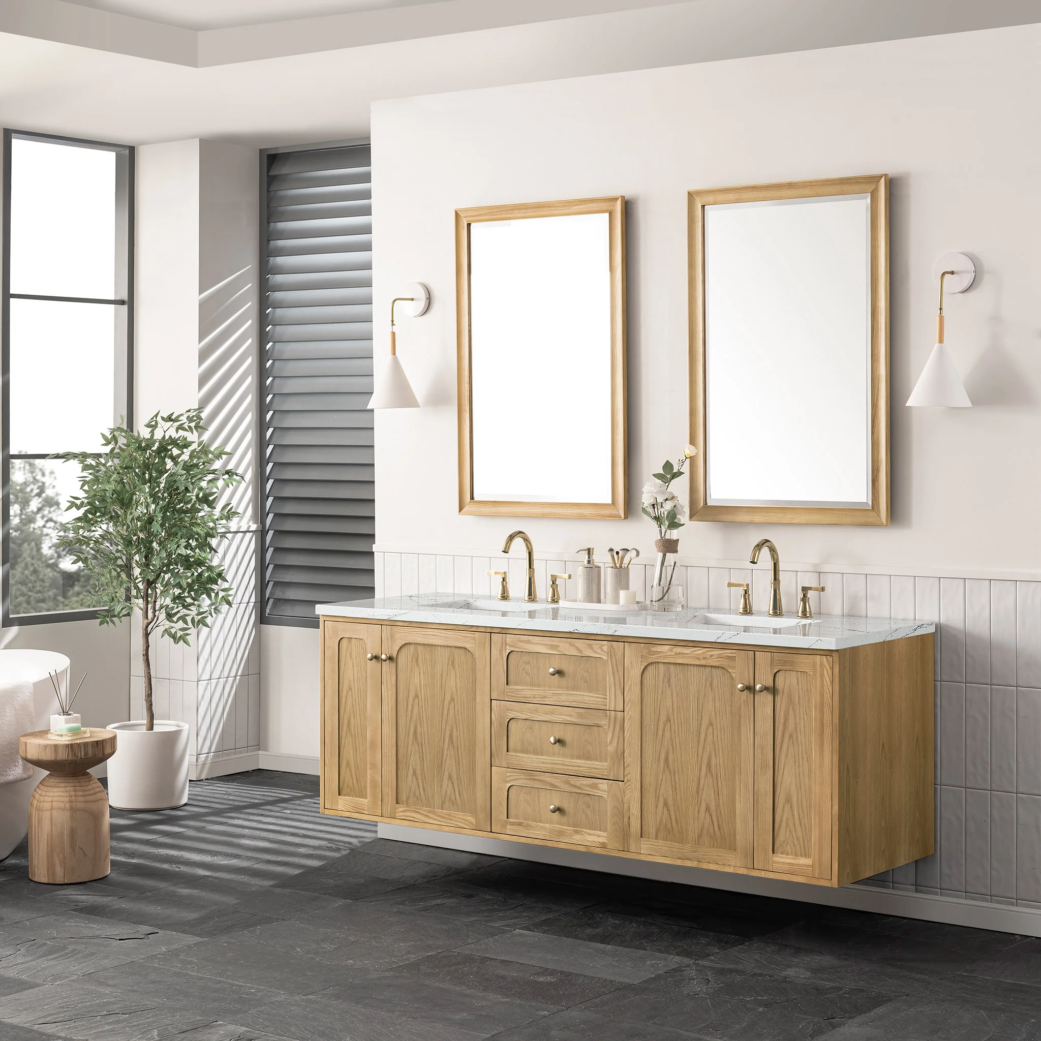 Essen Mid-Century Bathroom Vanity (30"-72") 234 Essen Mid-Century Bathroom Vanity (30"-72")
