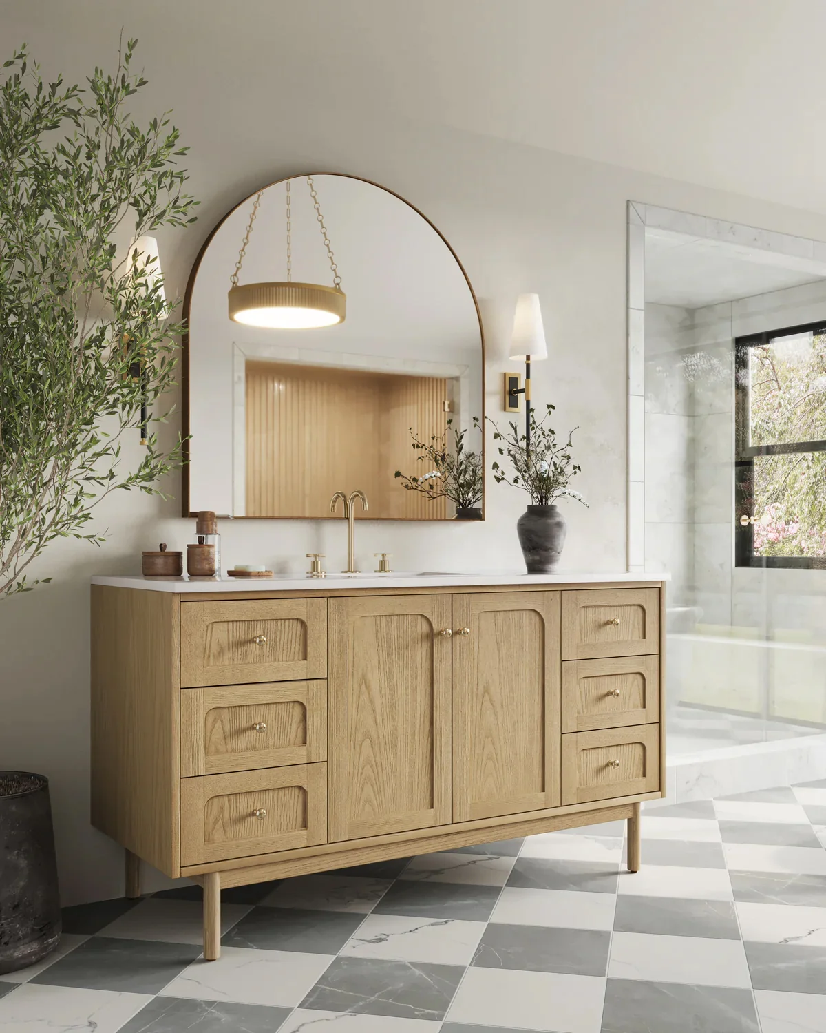 Essen Mid-Century Bathroom Vanity (30"-72") 246 Essen Mid-Century Bathroom Vanity (30"-72")