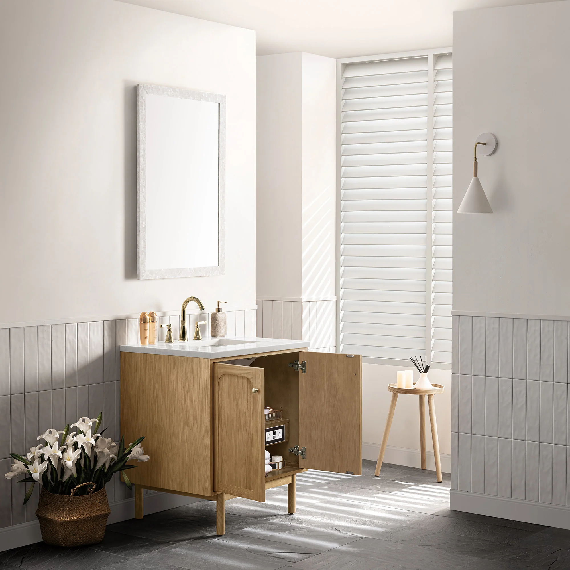 Essen Mid-Century Bathroom Vanity (30"-72") 31 Essen Mid-Century Bathroom Vanity (30"-72")