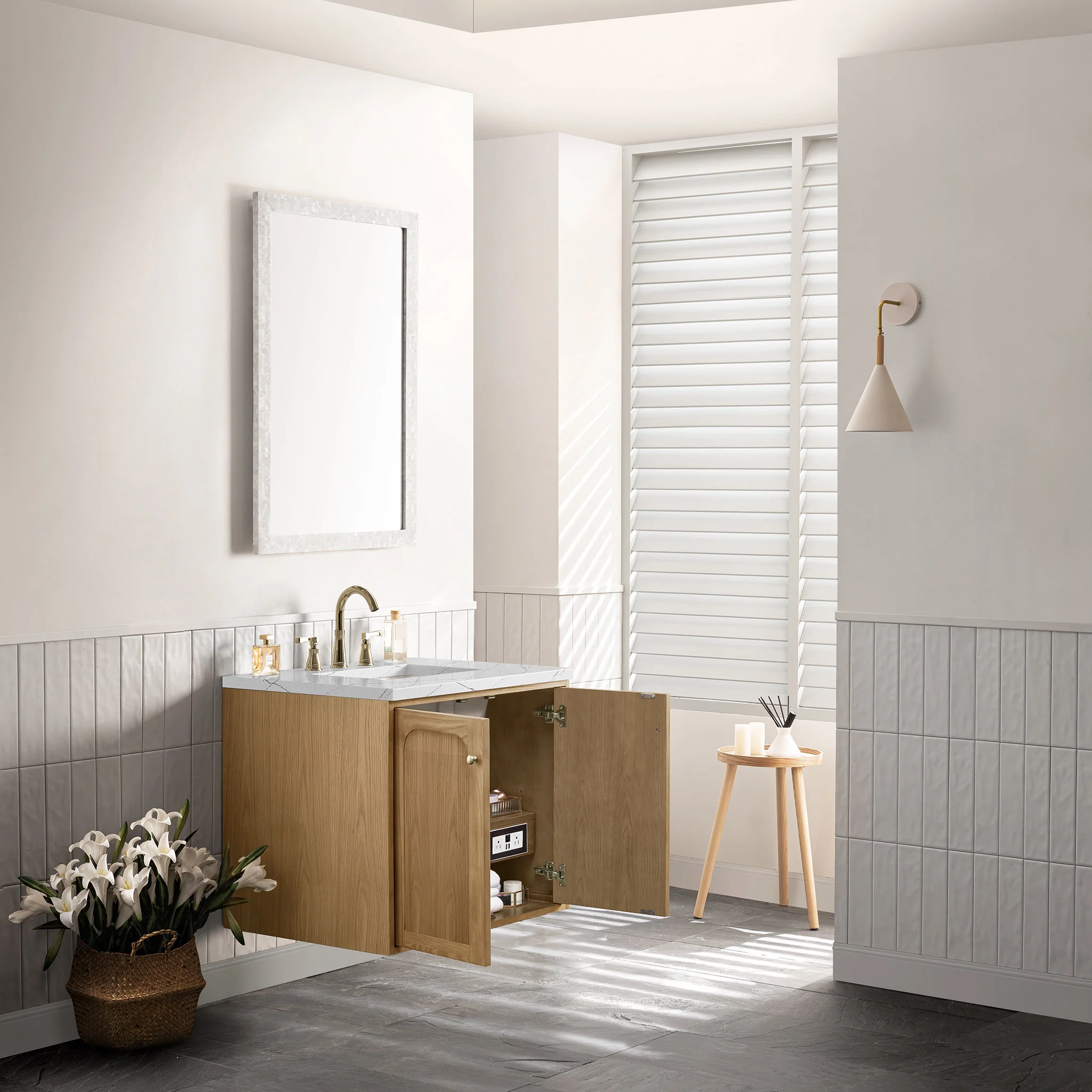 Essen Mid-Century Bathroom Vanity (30"-72") 55 Essen Mid-Century Bathroom Vanity (30"-72")