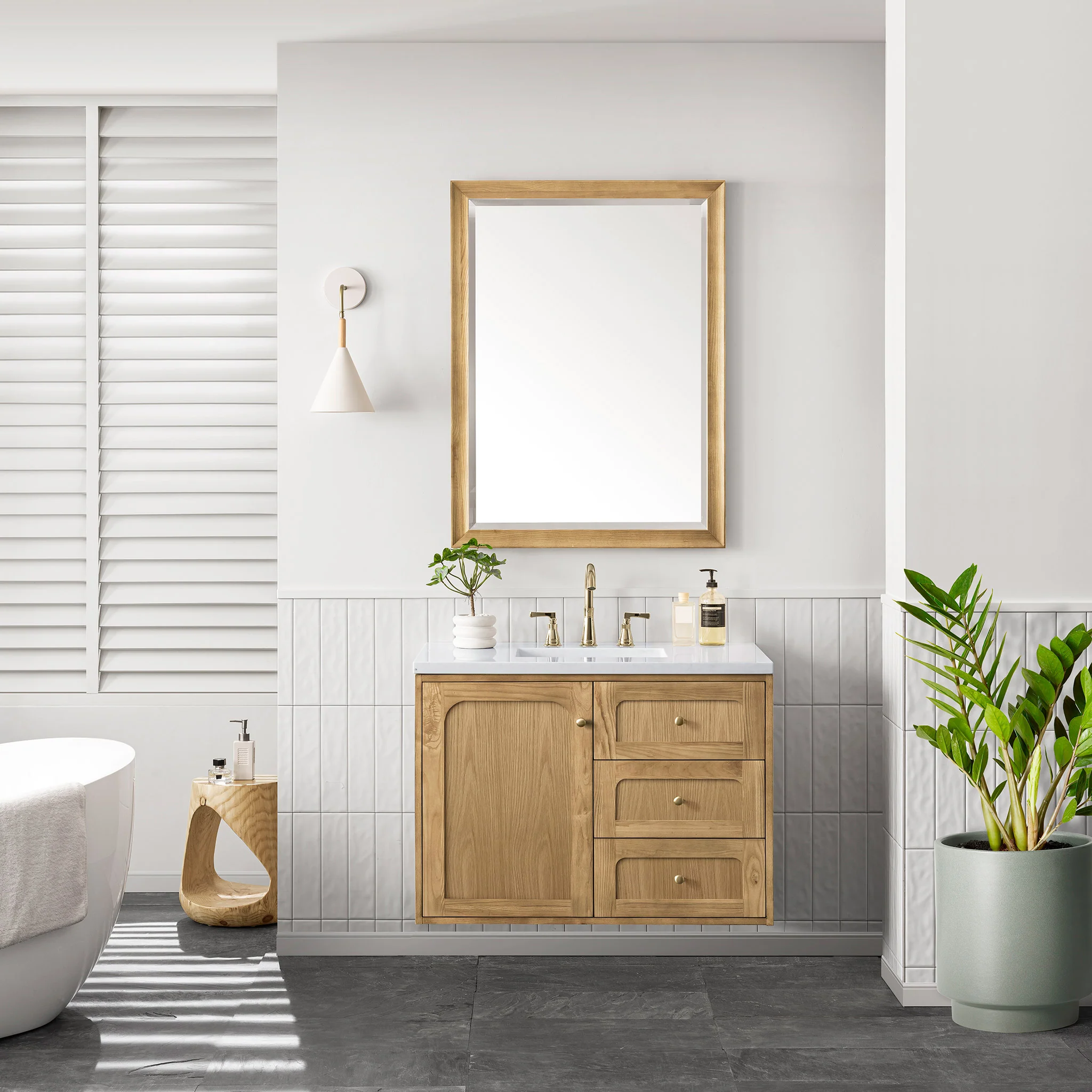 Essen Mid-Century Bathroom Vanity (30"-72") 73 Essen Mid-Century Bathroom Vanity (30"-72")