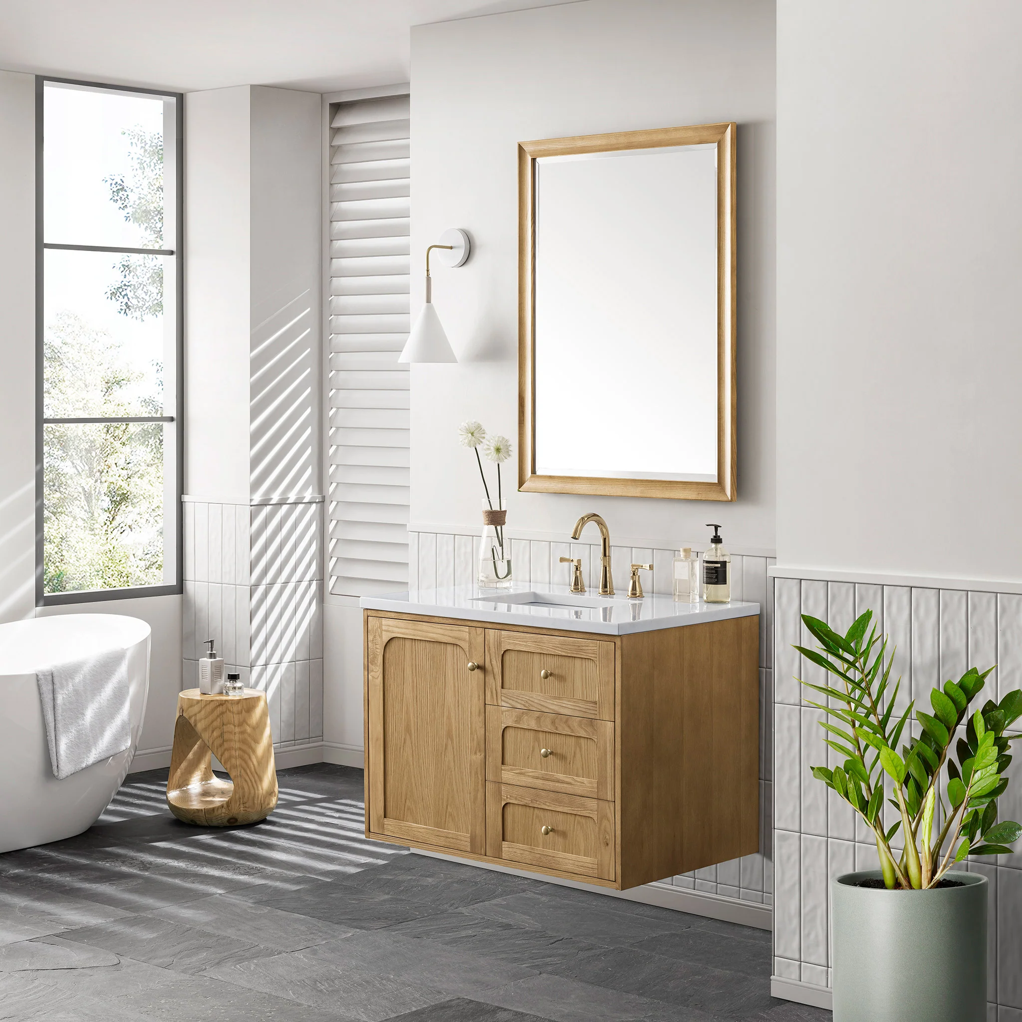 Essen Mid-Century Bathroom Vanity (30"-72") 75 Essen Mid-Century Bathroom Vanity (30"-72")