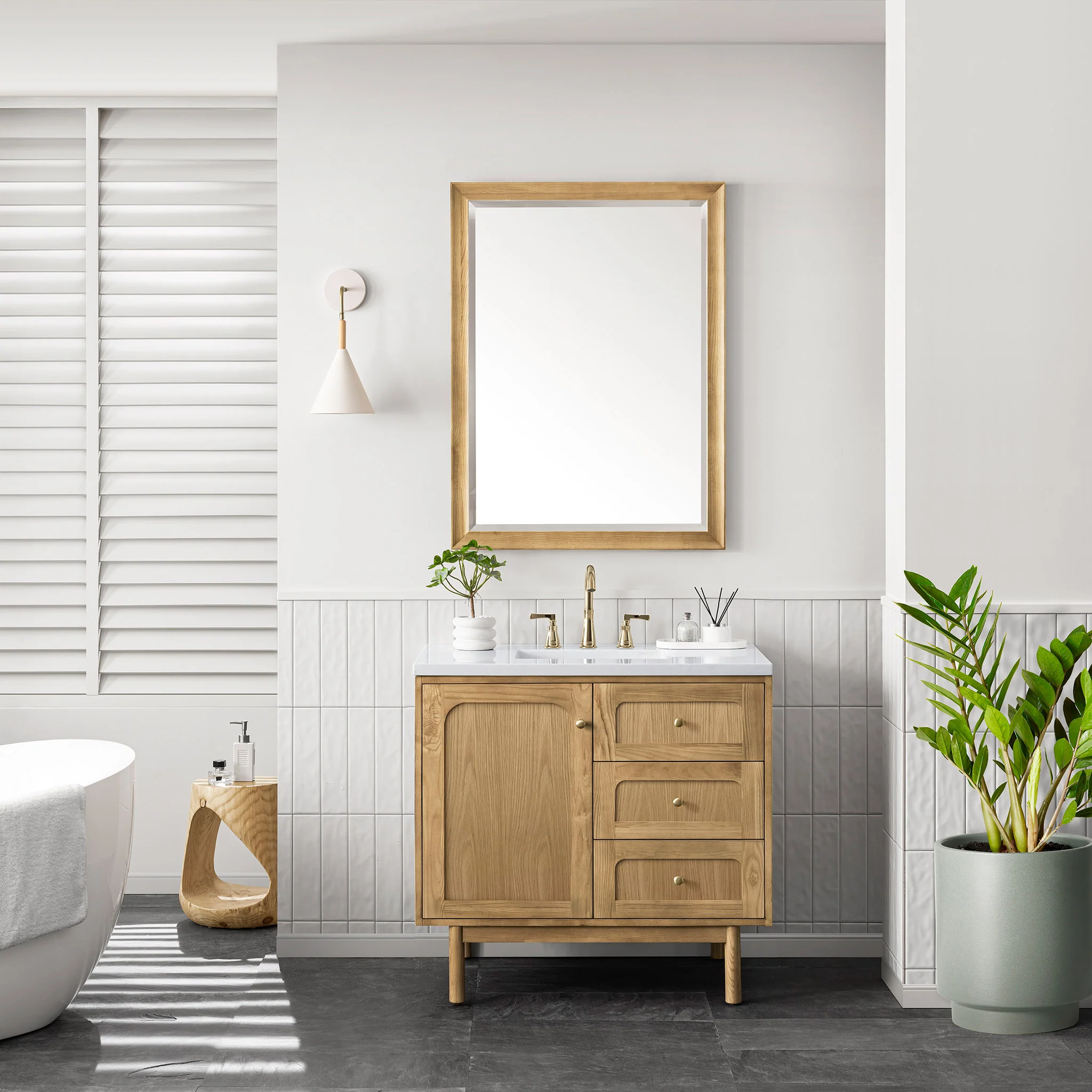 Essen Mid-Century Bathroom Vanity (30"-72") 77 Essen Mid-Century Bathroom Vanity (30"-72")