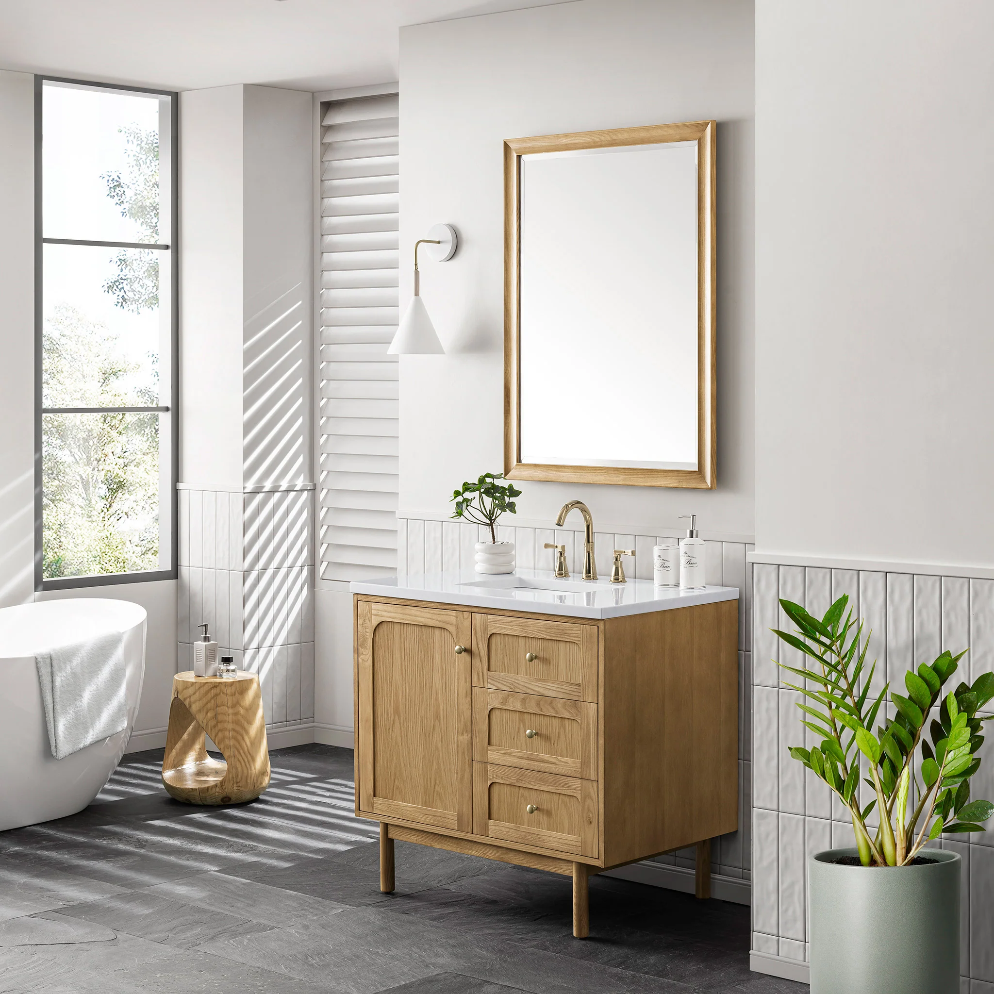 Essen Mid-Century Bathroom Vanity (30"-72") 78 Essen Mid-Century Bathroom Vanity (30"-72")