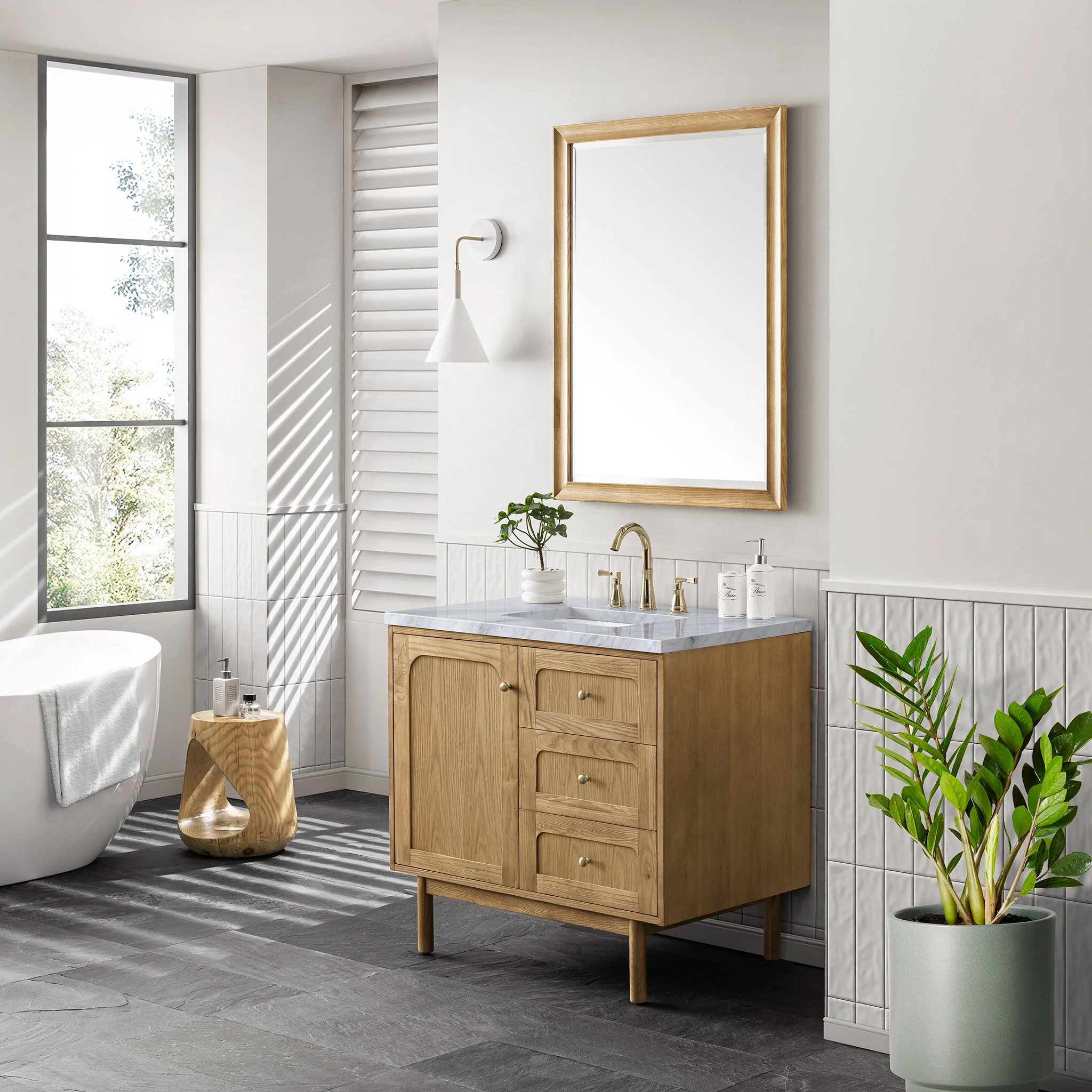 Essen Mid-Century Bathroom Vanity (30"-72") 85 Essen Mid-Century Bathroom Vanity (30"-72")