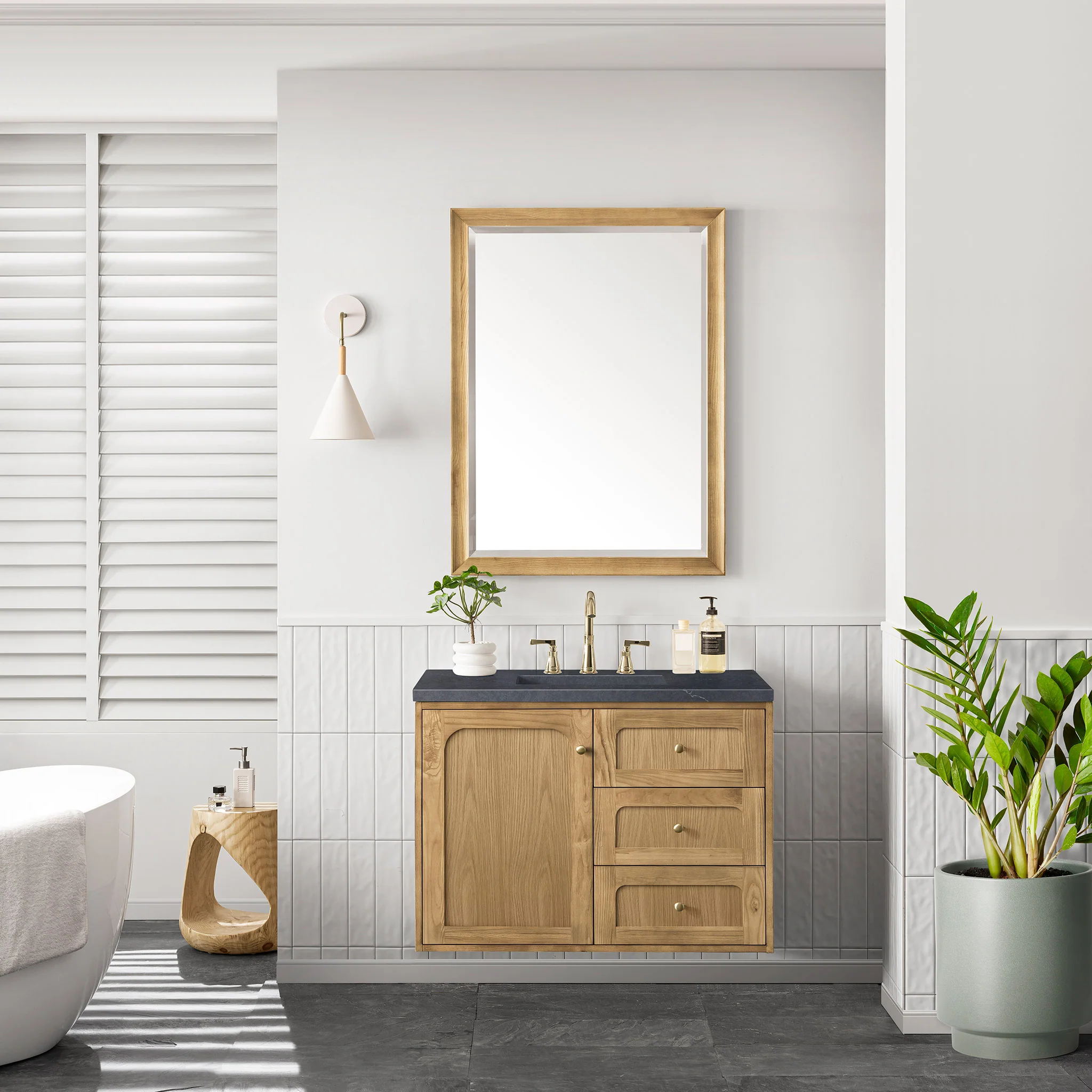 Essen Mid-Century Bathroom Vanity (30"-72") 89 Essen Mid-Century Bathroom Vanity (30"-72")