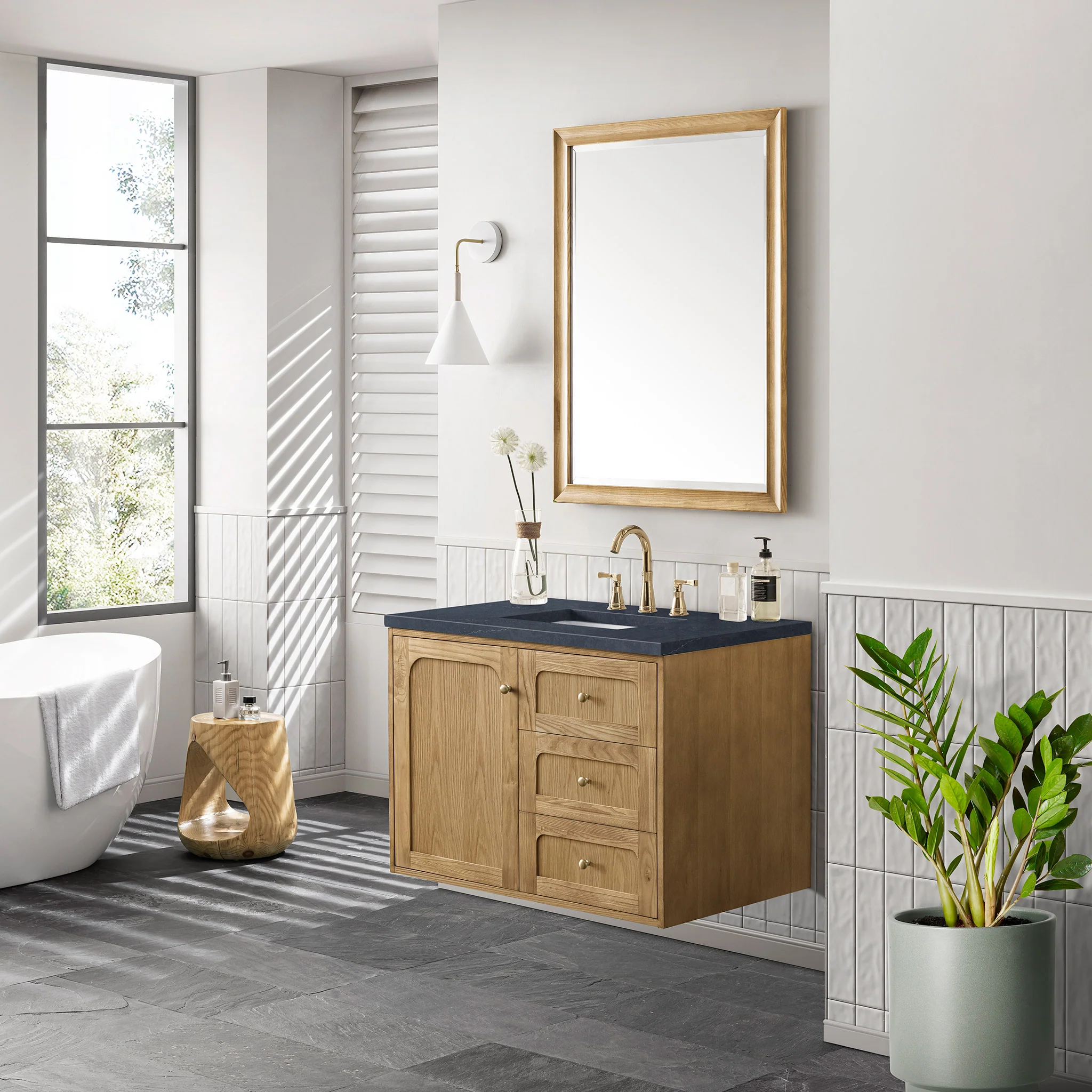 Essen Mid-Century Bathroom Vanity (30"-72") 91 Essen Mid-Century Bathroom Vanity (30"-72")