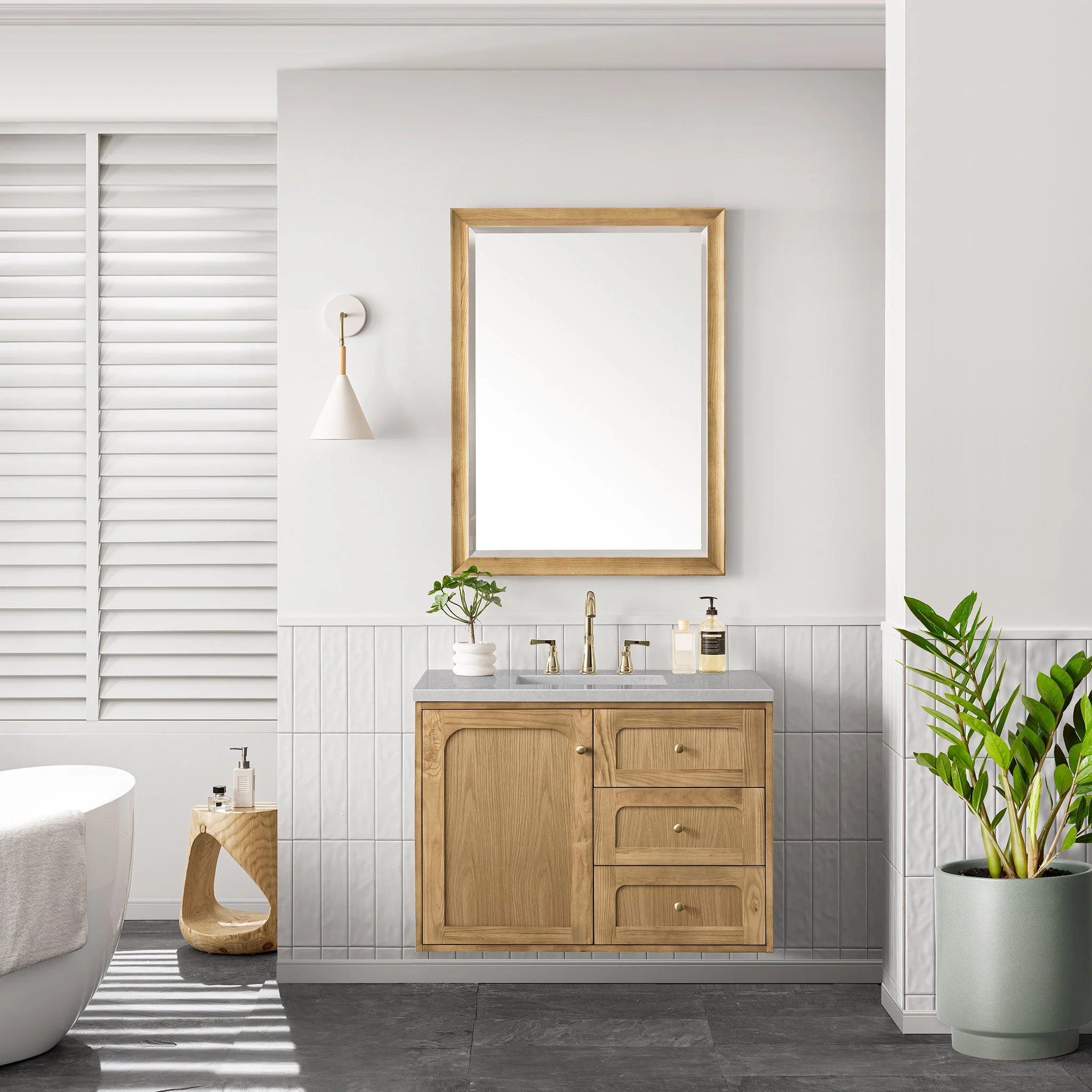 Essen Mid-Century Bathroom Vanity (30"-72") 97 Essen Mid-Century Bathroom Vanity (30"-72")