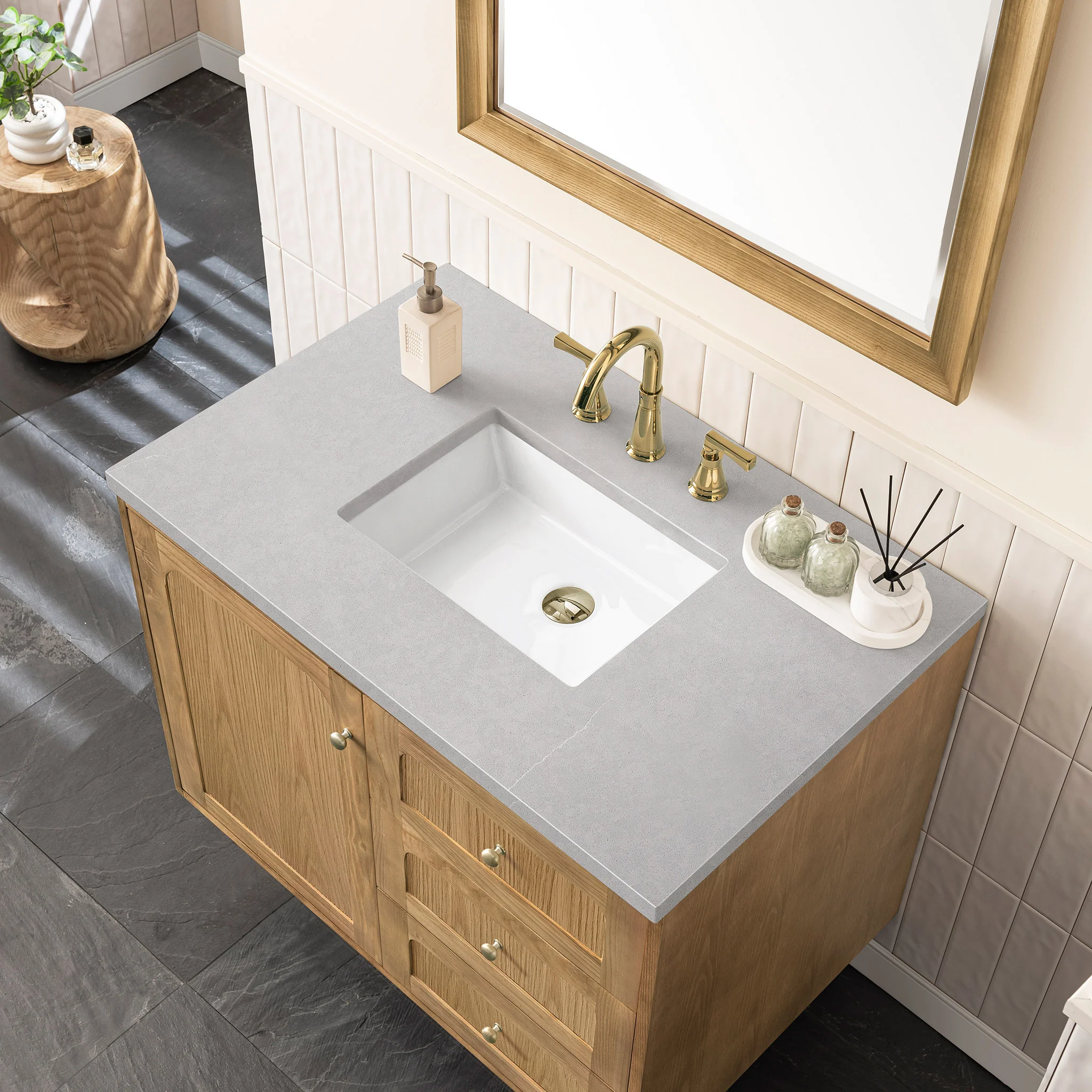 Essen Mid-Century Bathroom Vanity (30"-72") 98 Essen Mid-Century Bathroom Vanity (30"-72")