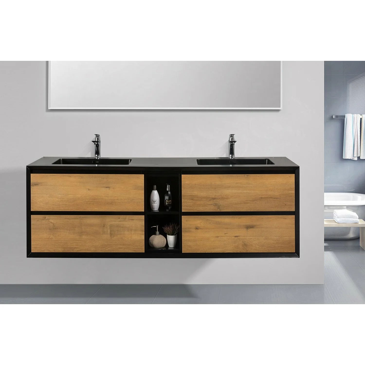 Venezia Floating Vanity (36"-75") 64 Venezia Floating Vanity (36"-75")