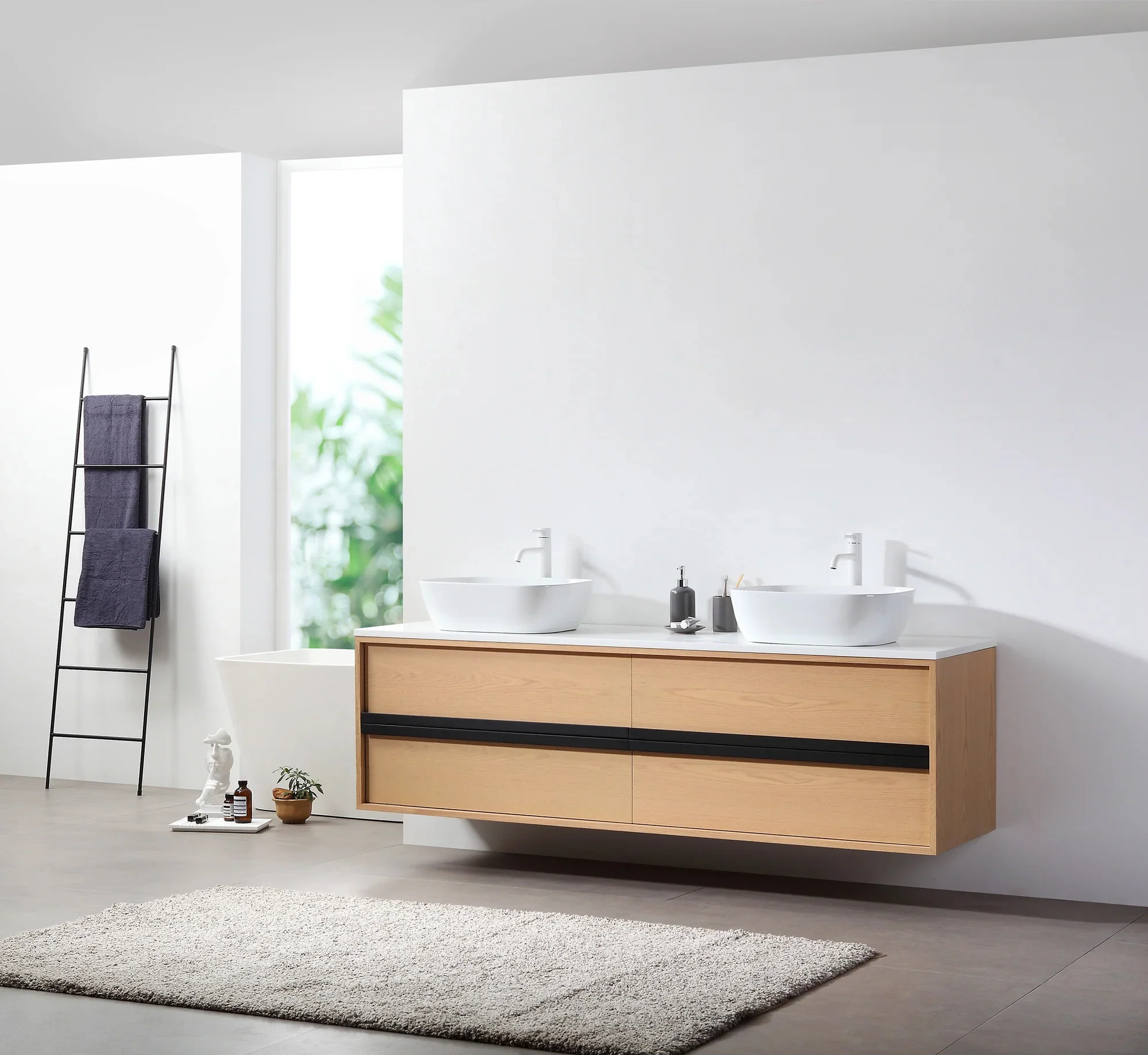 Cambria Floating Vanity (55"-72") 16 Cambria Floating Vanity (55"-72")