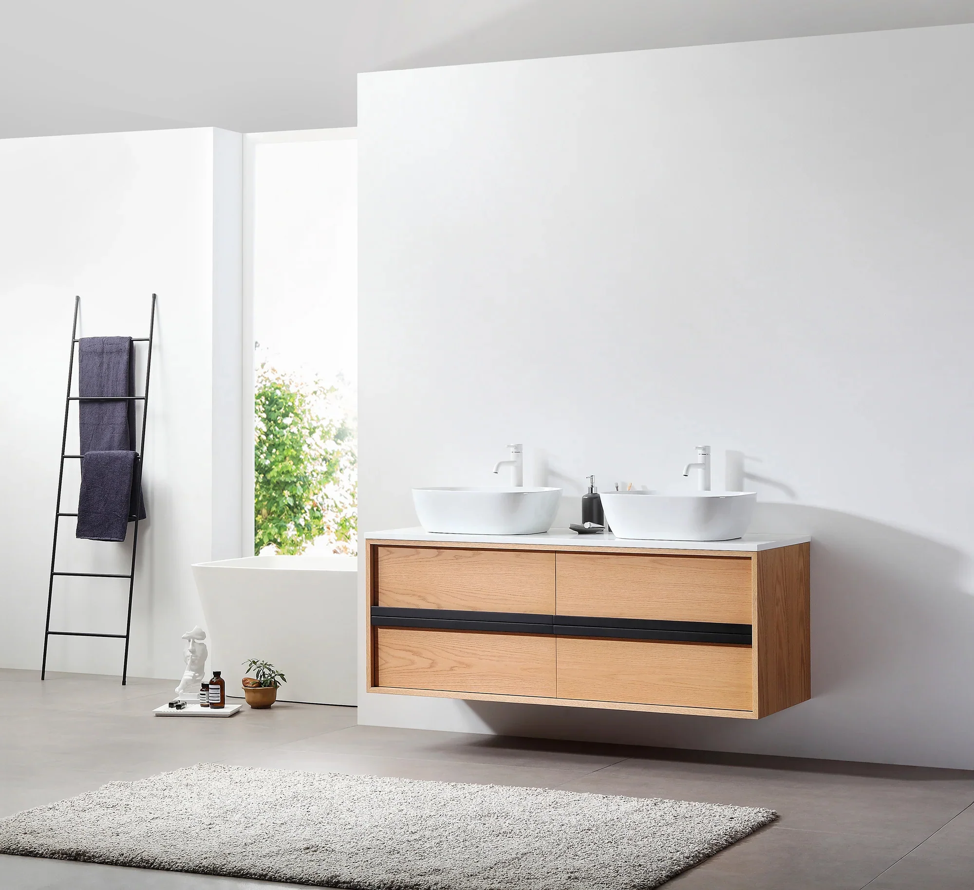 Cambria Floating Vanity (55"-72")