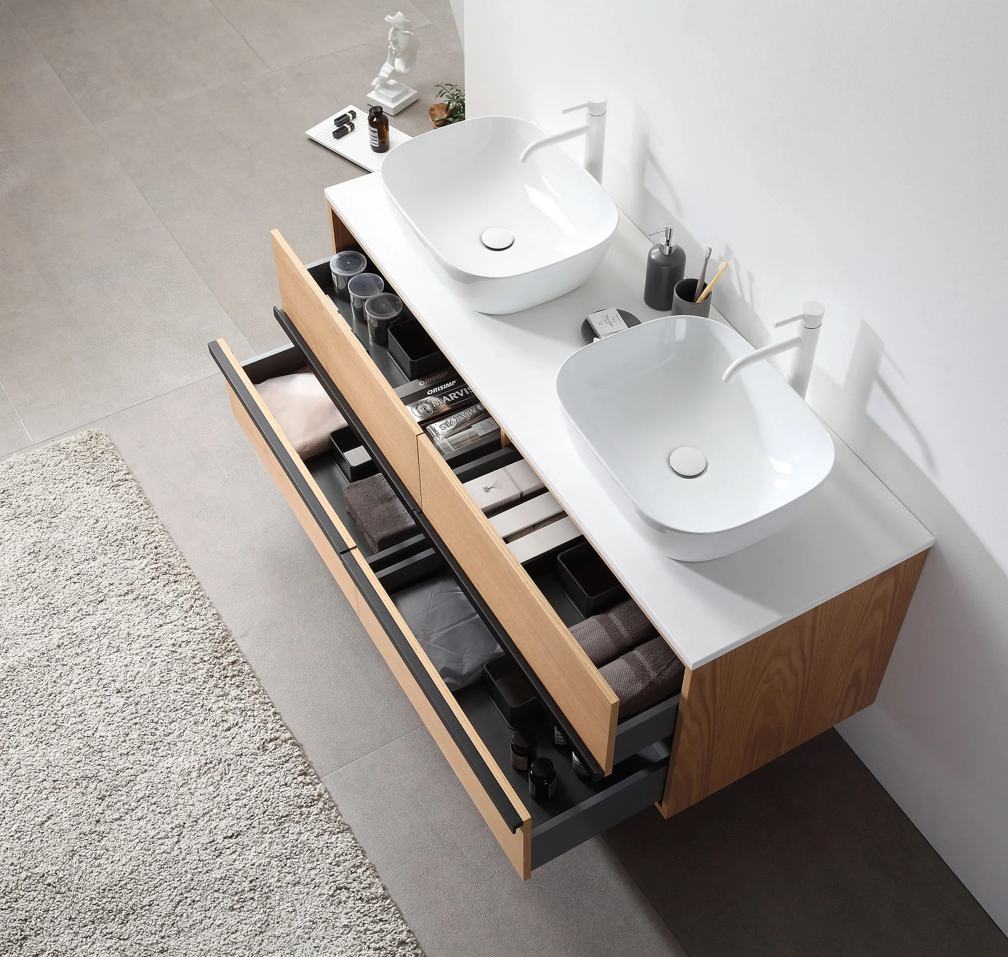 Cambria Floating Vanity (55"-72") 4 Cambria Floating Vanity (55"-72")